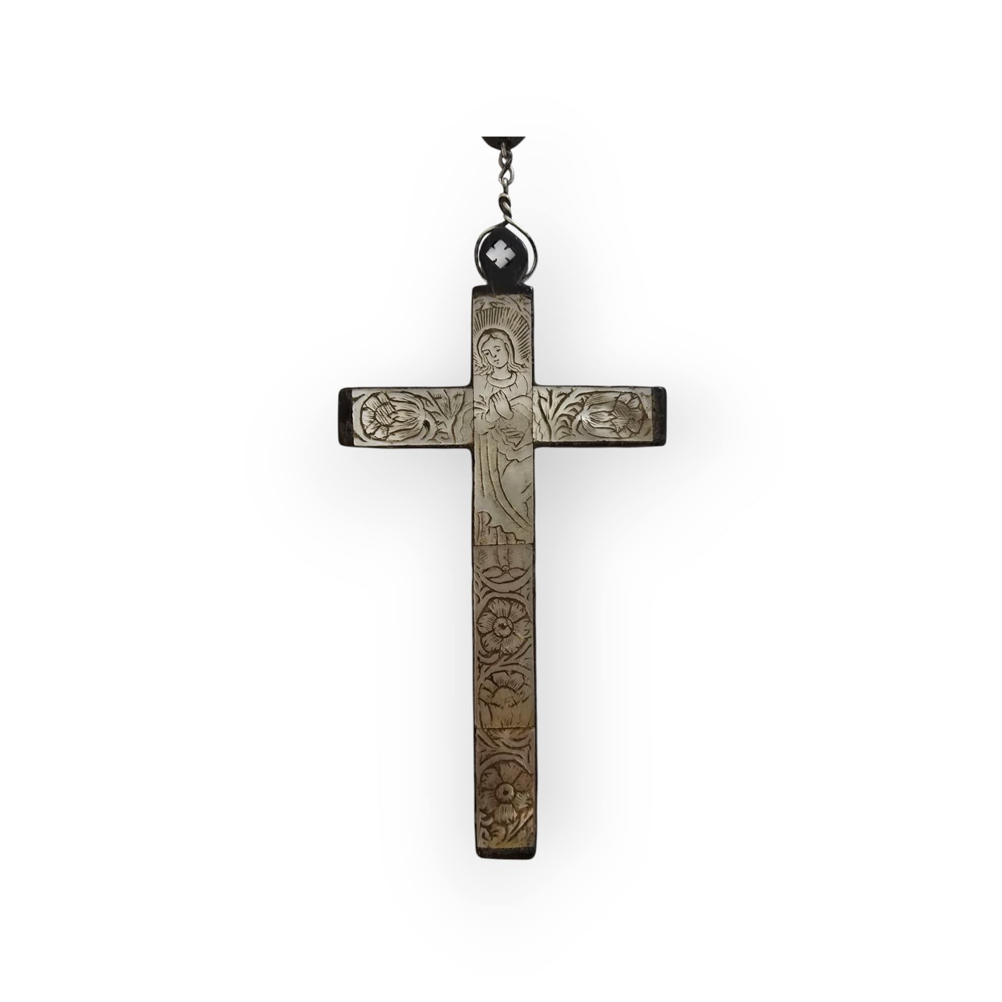 Antique Jerusalem Rosary Cross – 19th Century For Sale 4