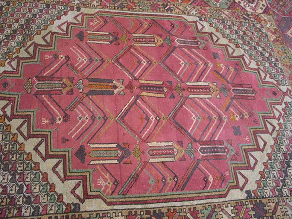 Hand-Knotted 1920s Jerusalem Carpet ( 9'6