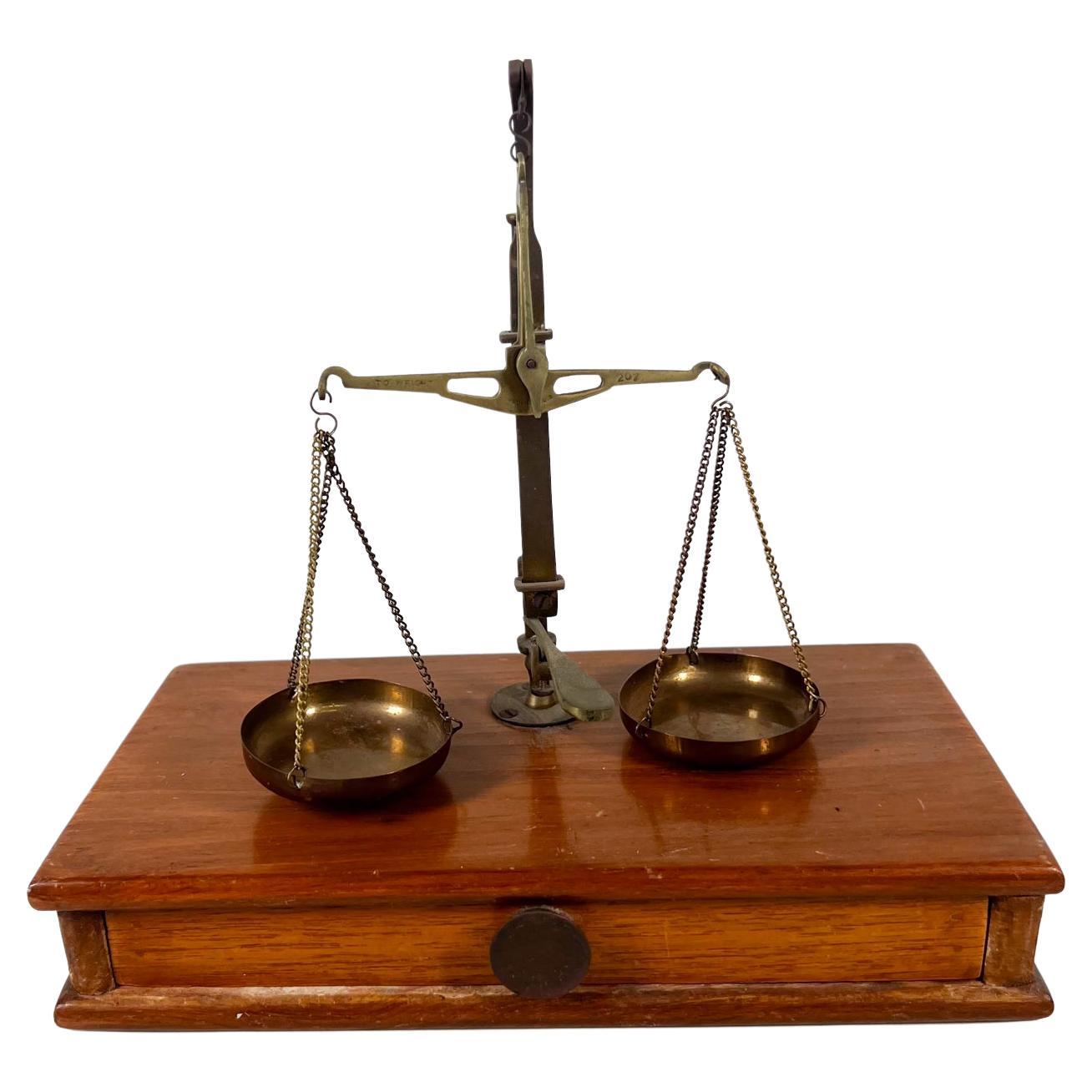 Massive Portugese Brass Balance Scale With Bull's Head at 1stDibs