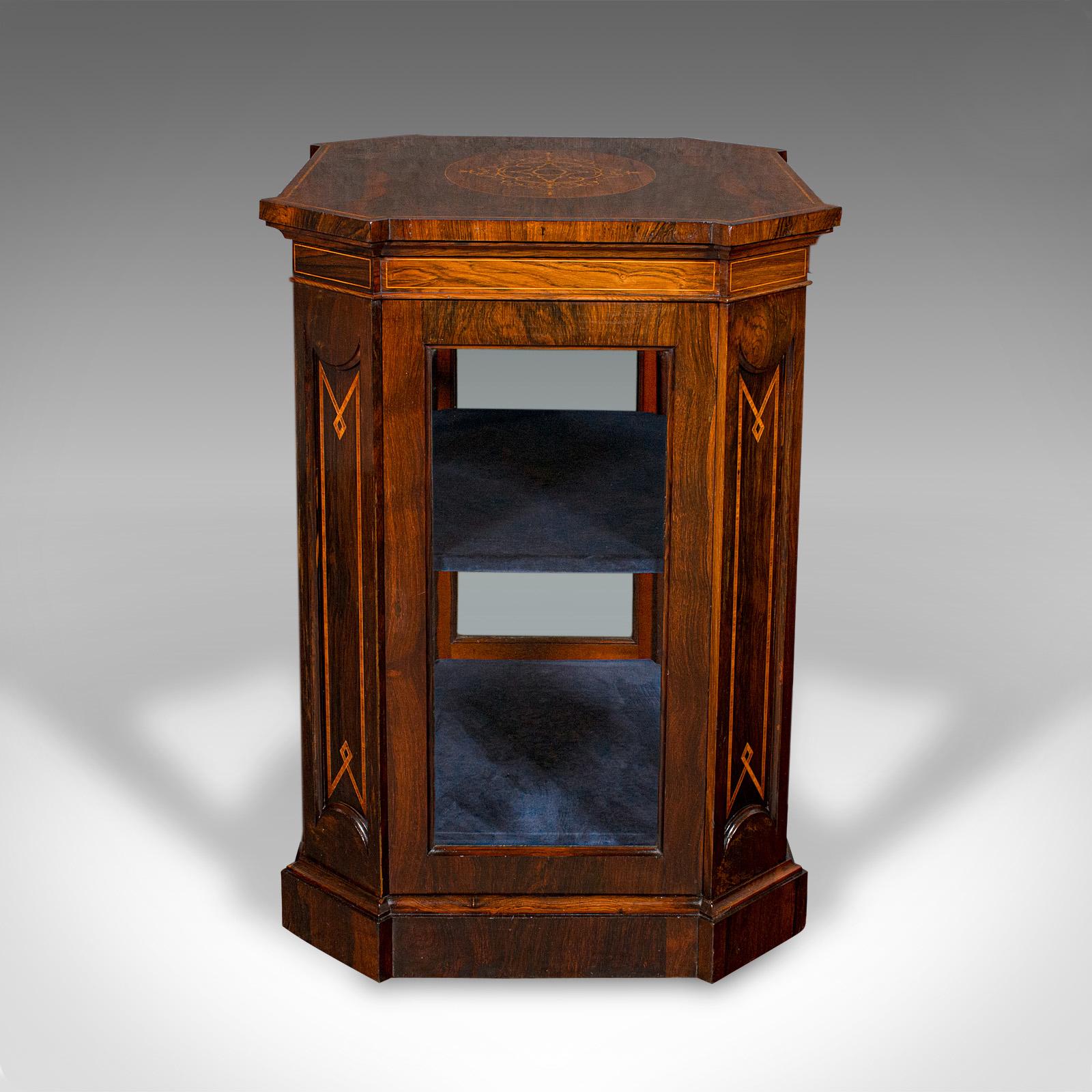 British Antique Jeweller's Display Cabinet, English, Glazed Shop Retail Case, Regency For Sale