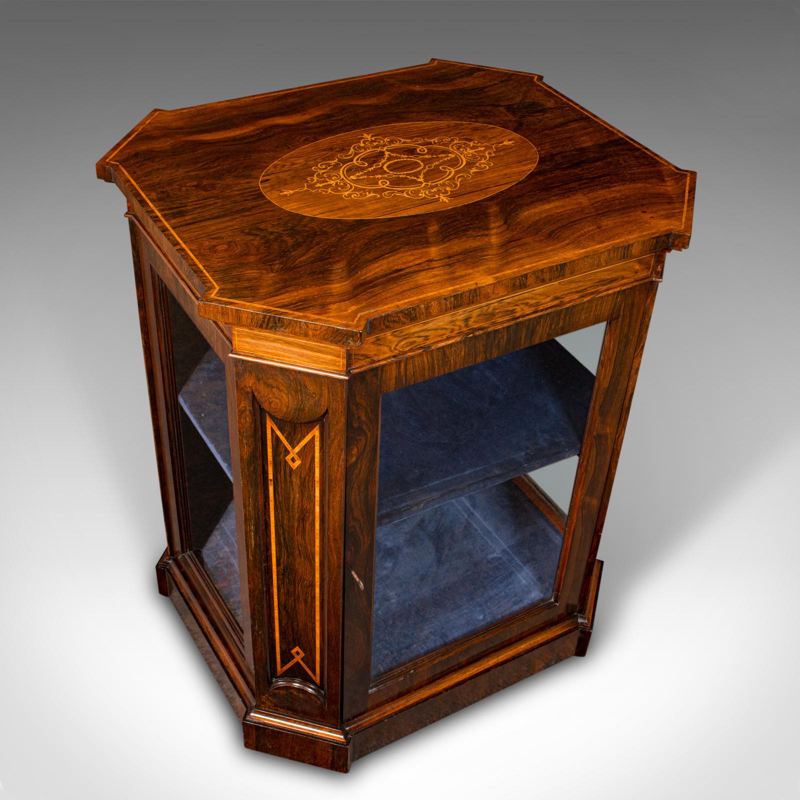 Antique Jeweller's Display Cabinet, English, Glazed Shop Retail Case, Regency For Sale 1