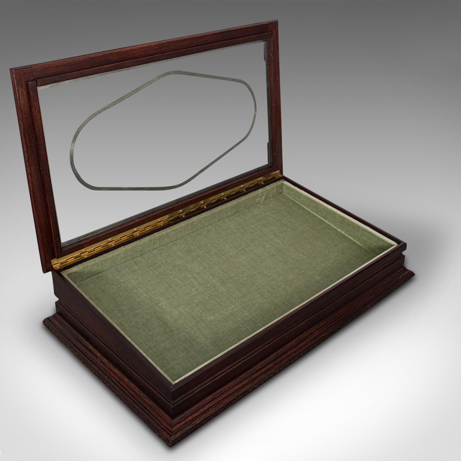 Antique Jeweller's Display Case, English, Mahogany, Shopfitting, Cabinet, 1910 4