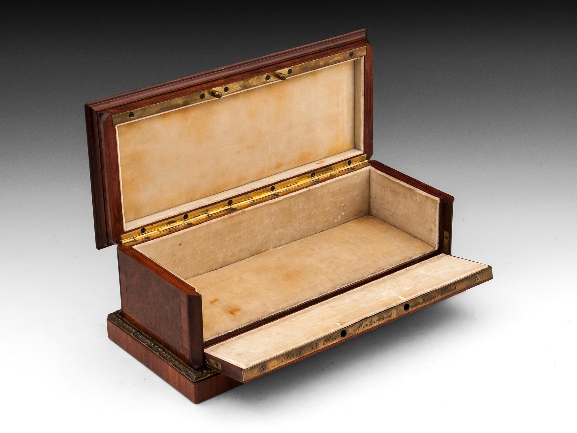 Antique Jewellery Glove Box by Peret, 19th Century For Sale 4
