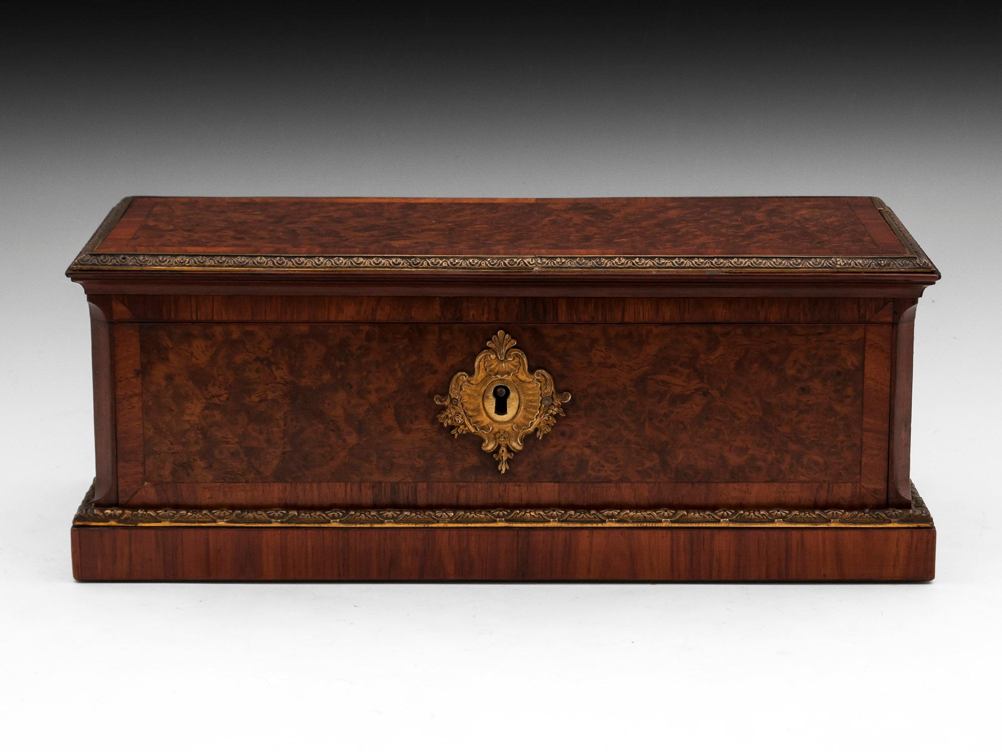 Victorian Antique Jewellery Glove Box by Peret, 19th Century For Sale