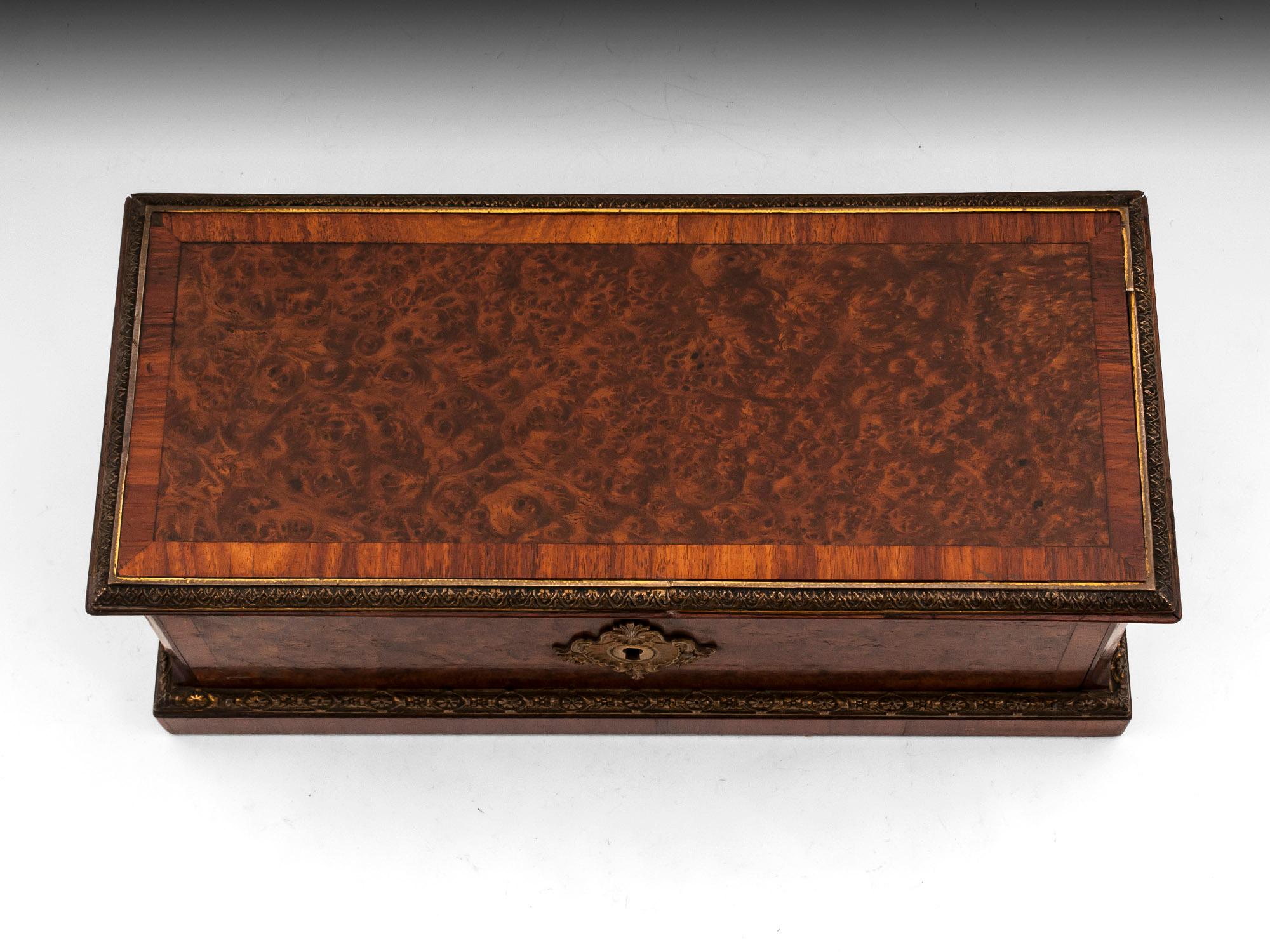 French Antique Jewellery Glove Box by Peret, 19th Century For Sale