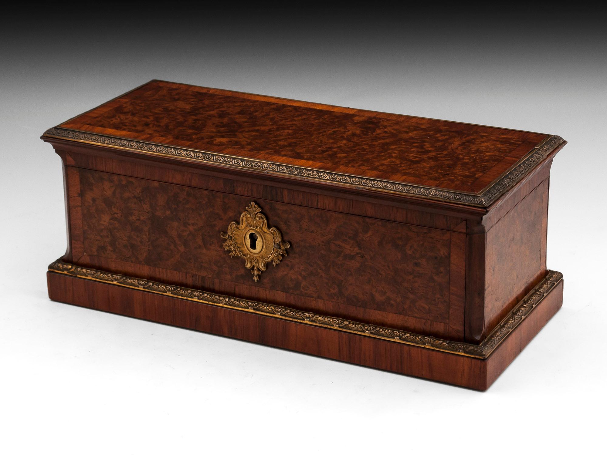 Antique Jewellery Glove Box by Peret, 19th Century In Good Condition For Sale In Northampton, United Kingdom