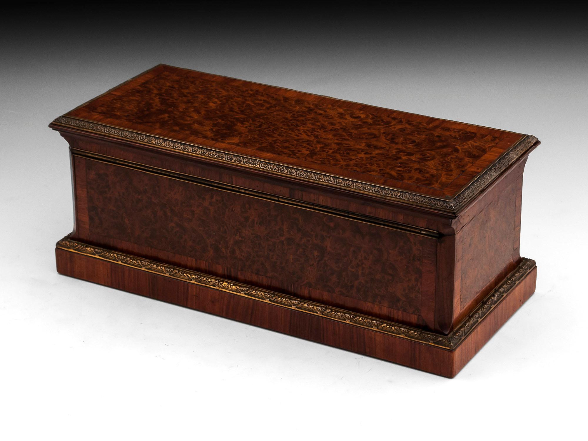 Bronze Antique Jewellery Glove Box by Peret, 19th Century For Sale