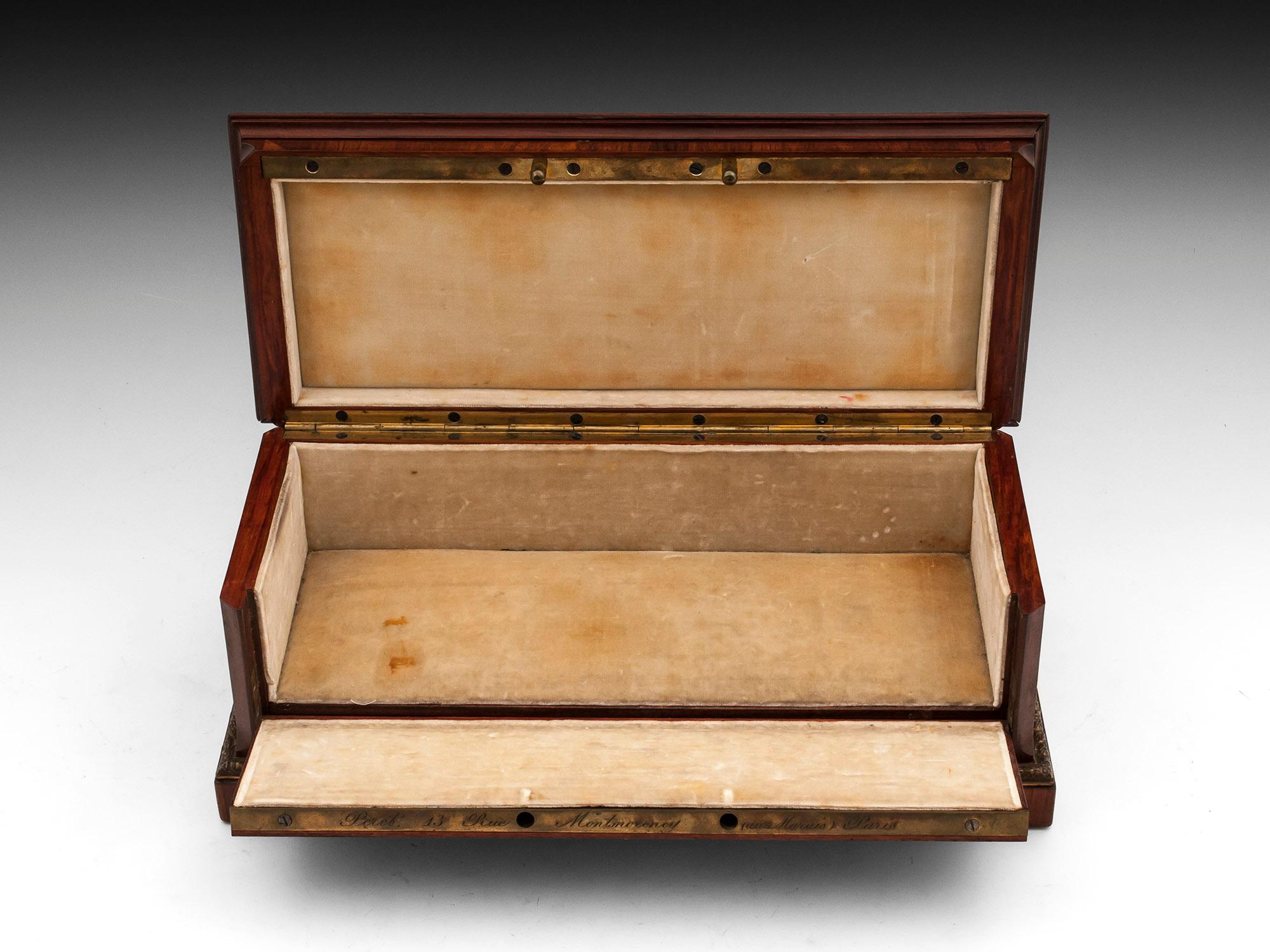 Antique Jewellery Glove Box by Peret, 19th Century For Sale 2