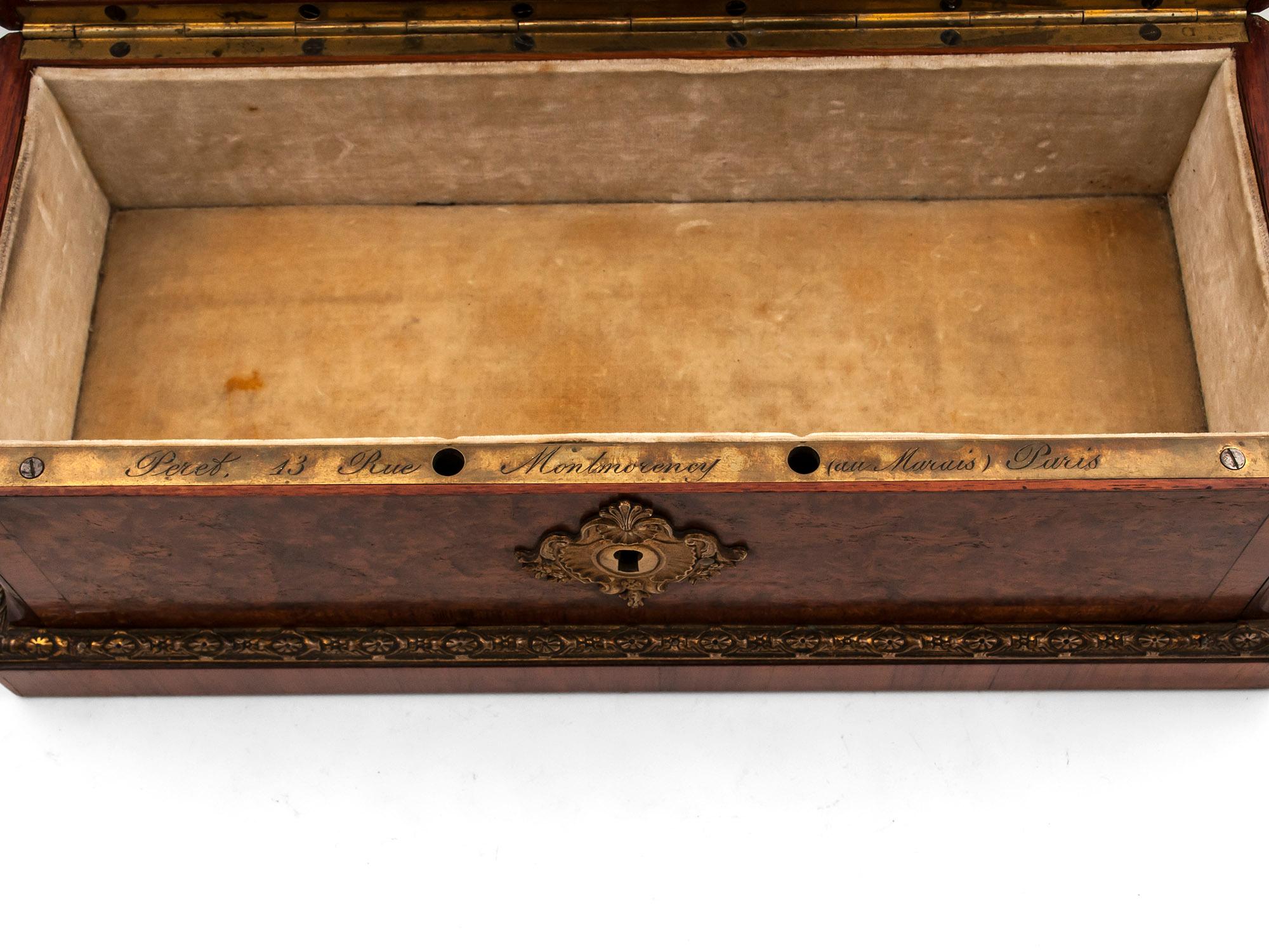 Antique Jewellery Glove Box by Peret, 19th Century For Sale 3