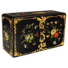 Antique Jewelry Box, Hand-painted, France, Around 1900