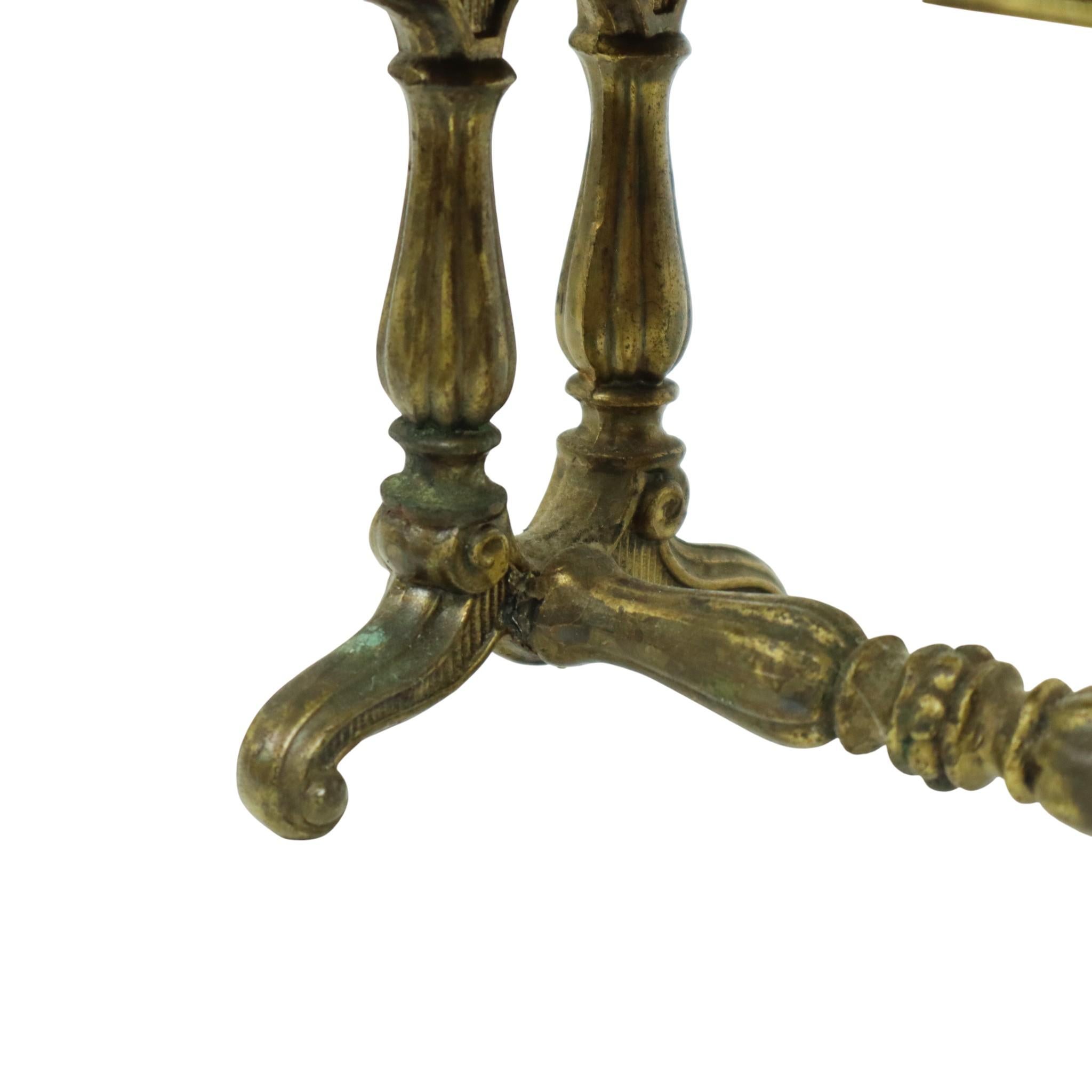 Antikes Schmuckkästchen Jewels Bronze Farbiges Metall Frankreich im Angebot 7