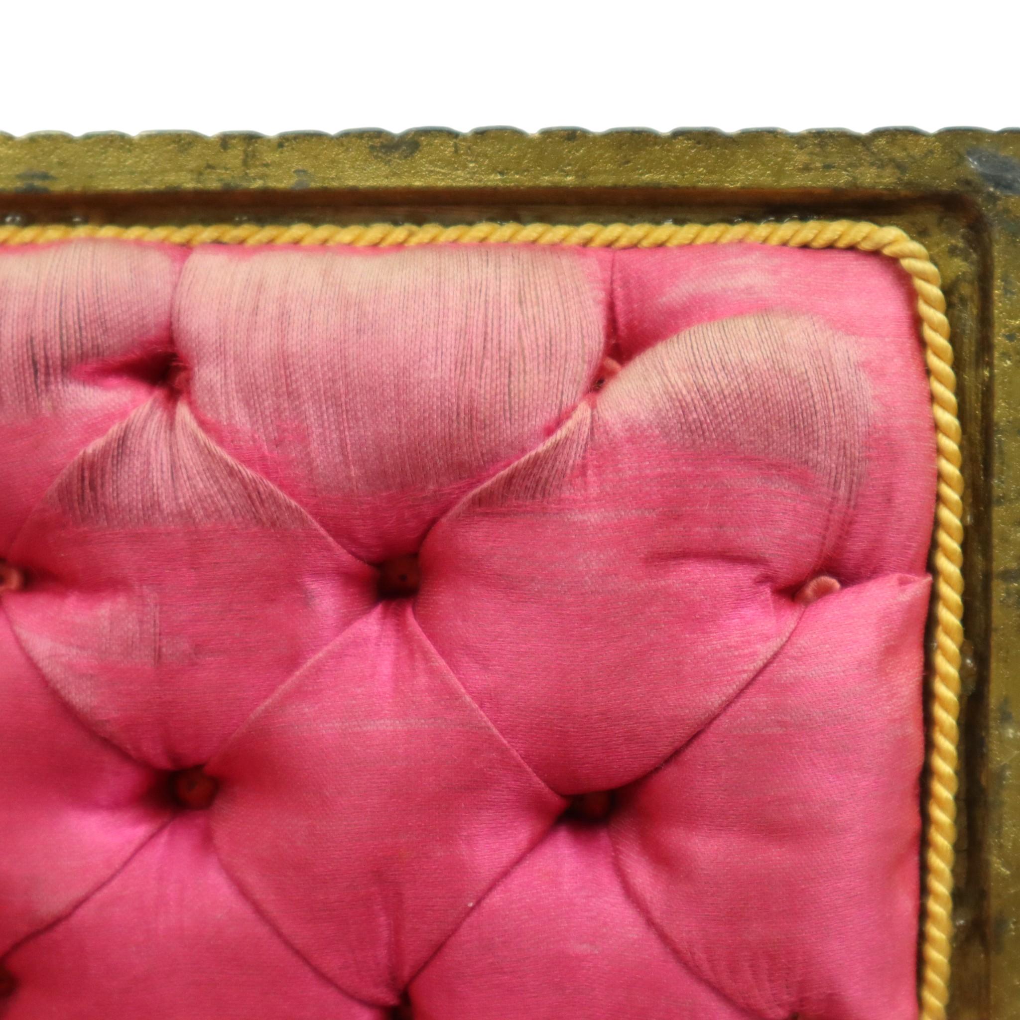 Antikes Schmuckkästchen Jewels Bronze Farbiges Metall Frankreich im Angebot 9