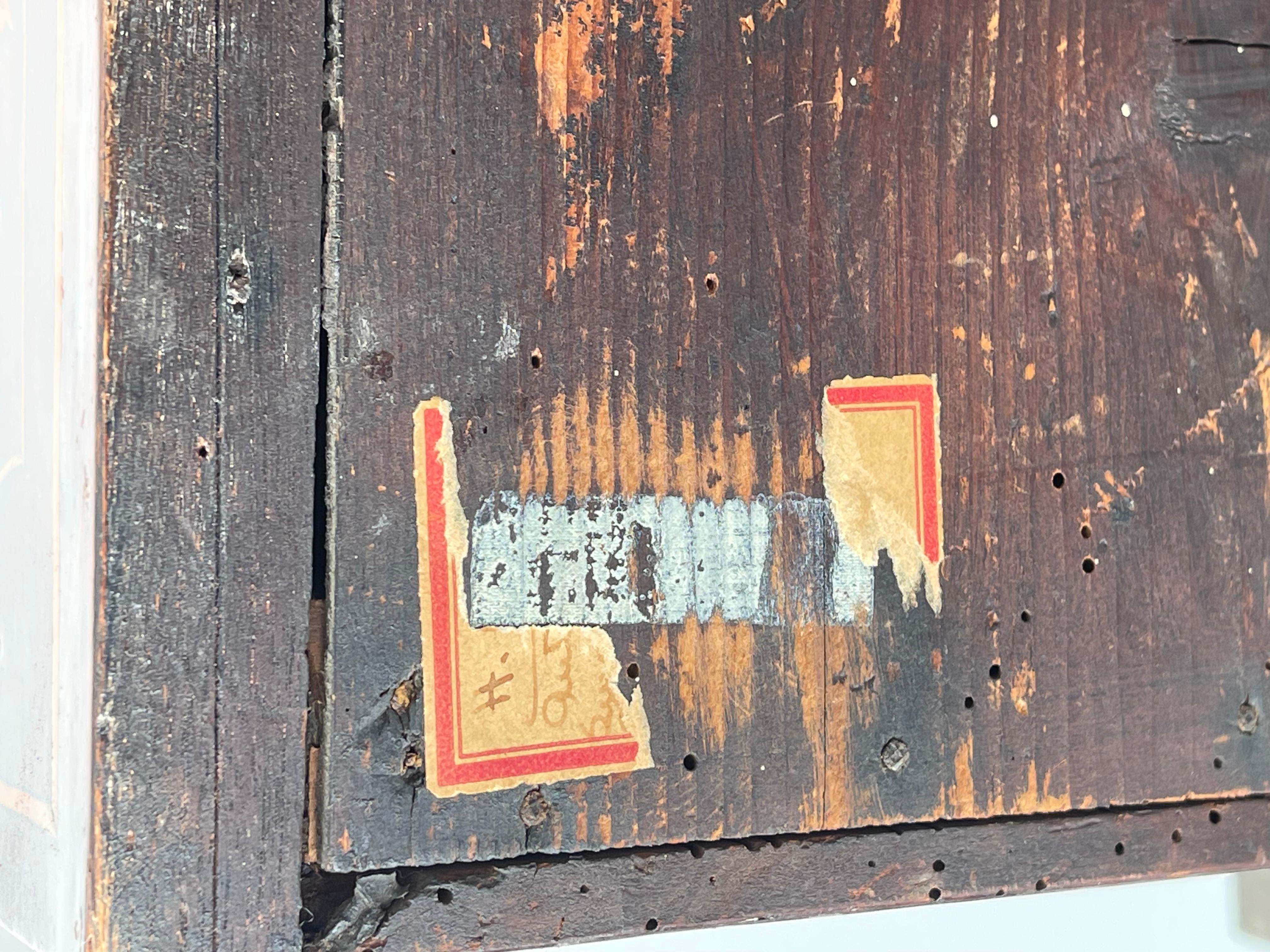 Joyero Antiguo Arcón Miniatura con Incrustaciones en venta 8