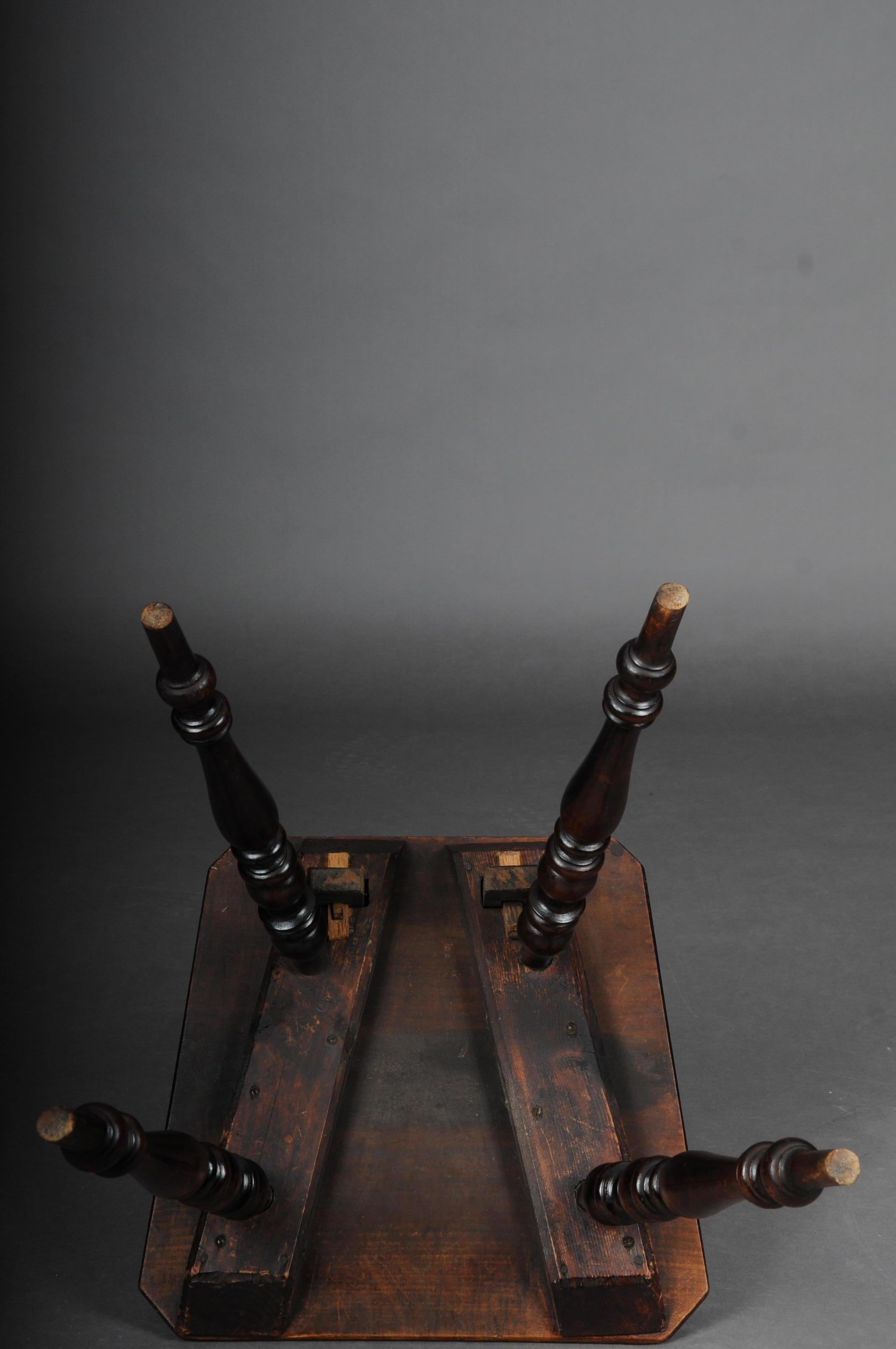 Antique Jewish Neo Renaissance Board Chair Historicism 1870, Oak 6