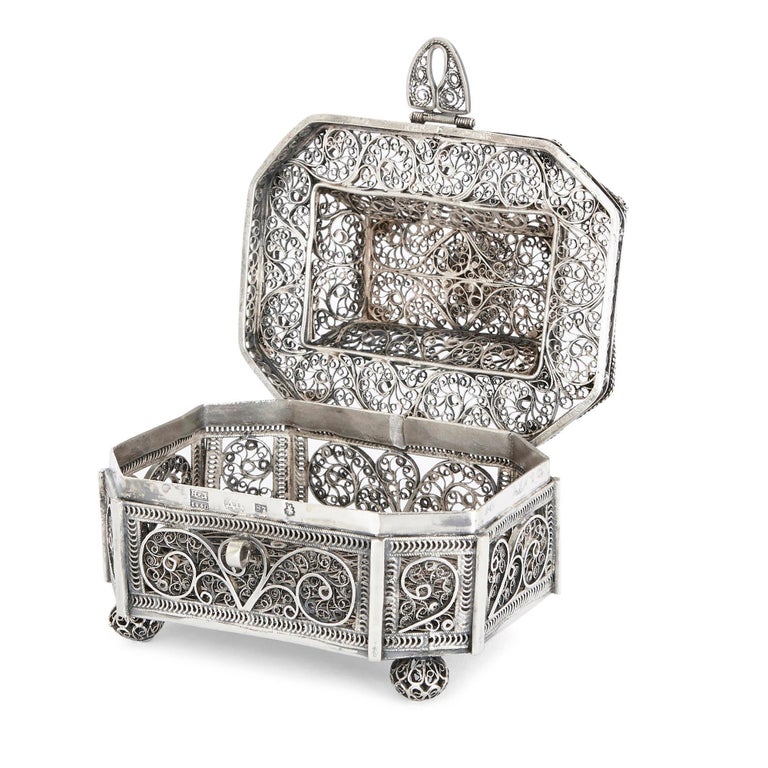 Antique Jewish Silver Filigree Spice Box, Moscow at 1stDibs