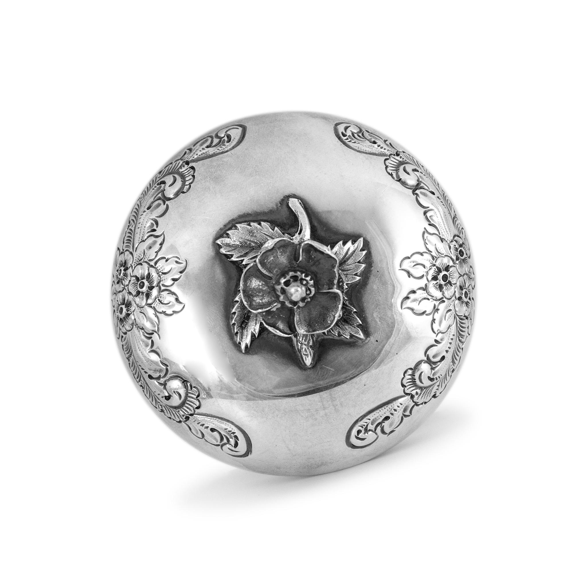 Antico set da tè individuale in argento 925 j.g Ltd Heavy Sterling Silver Sugar Bowl & Cover in vendita 3