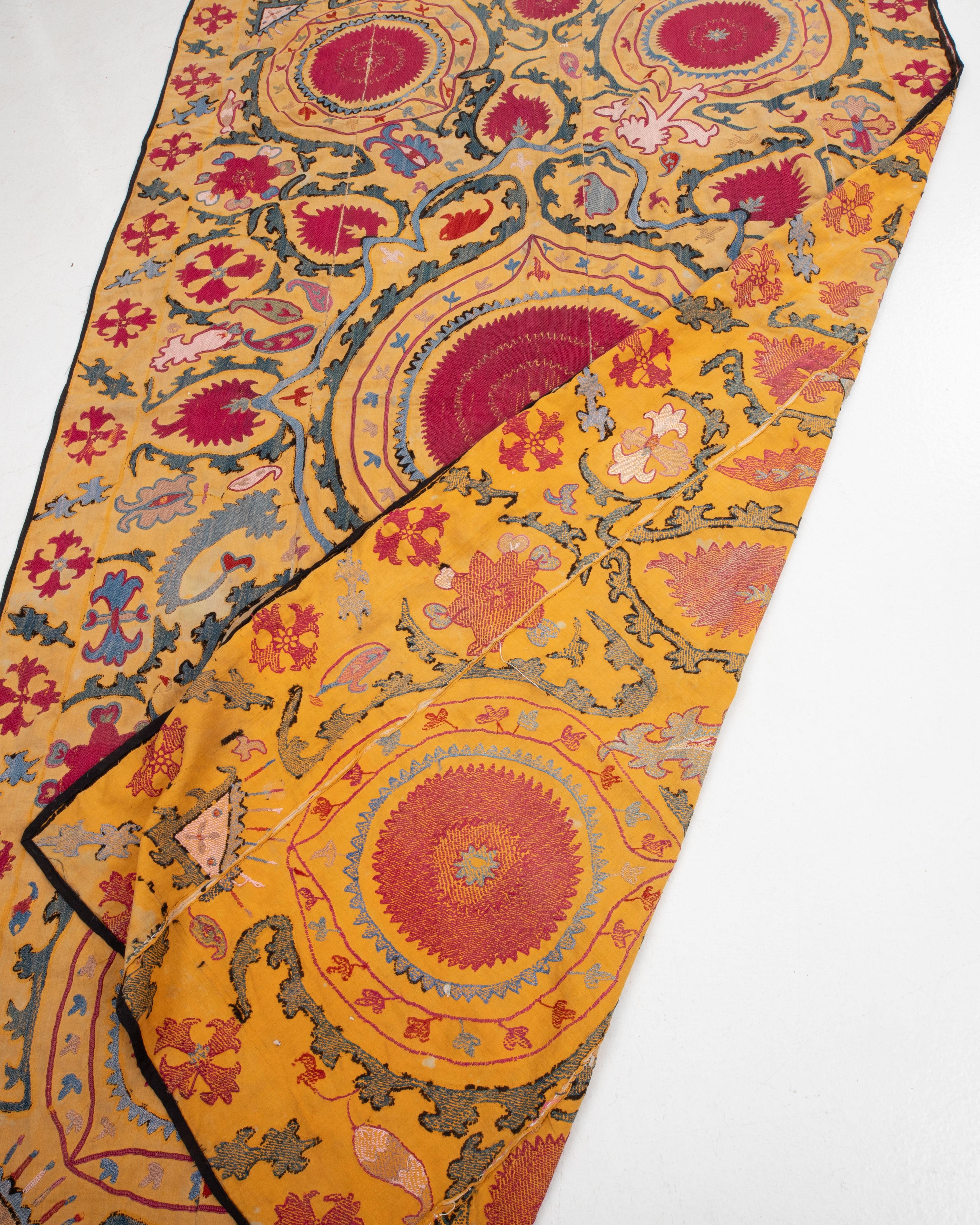 Suzani jizzakh antiguo, Uzbekistán, finales del siglo XIX. en venta 3