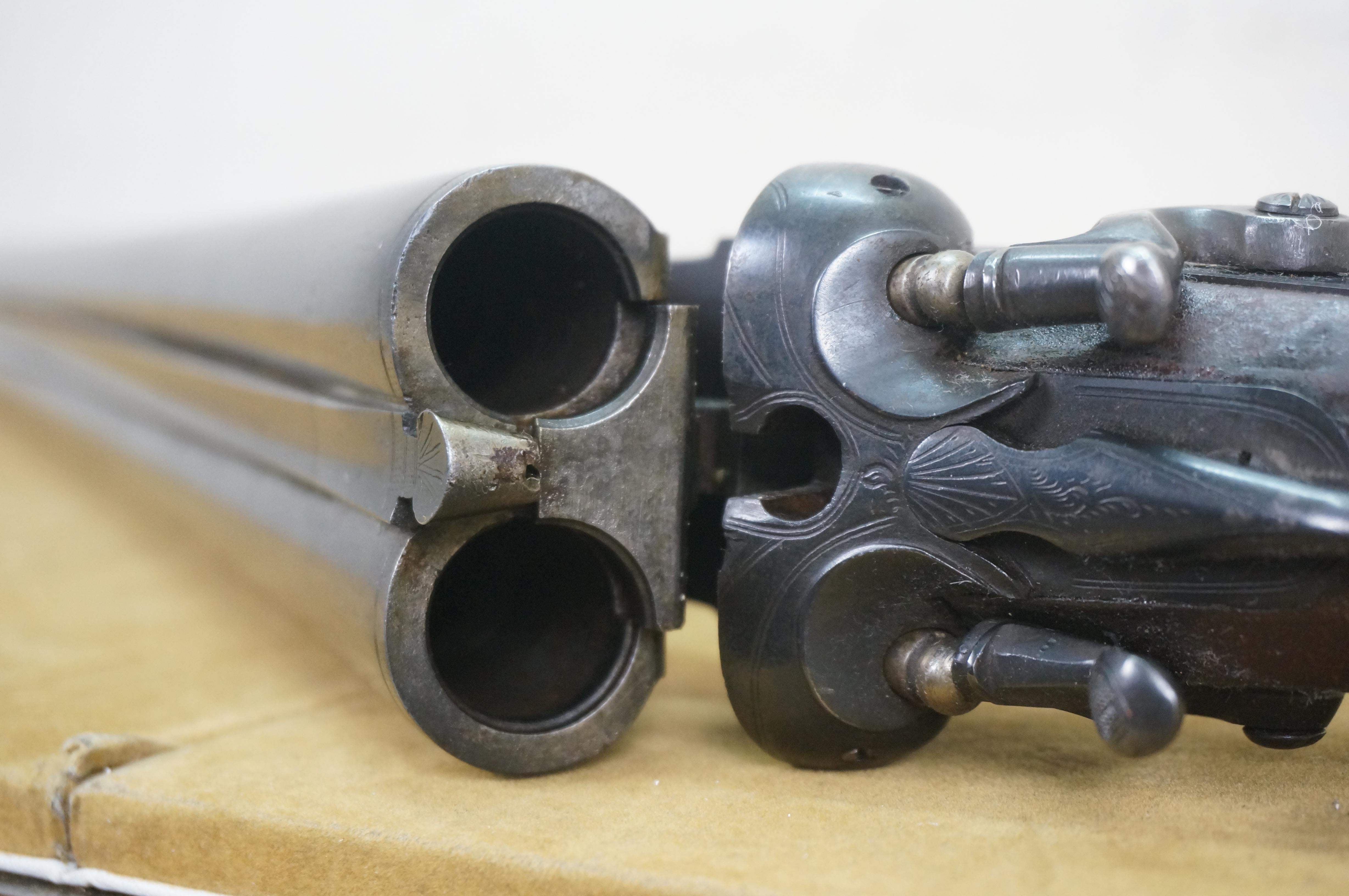 Antique JN Scotts St. Louis Model 1886 Double Barrel 12 Gauge Hammer Shotgun For Sale 8