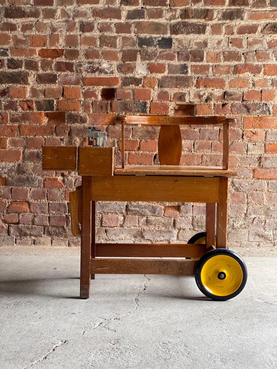 British Antique Jockey Weighing Chair Scales, English Horse Racing circa 1930