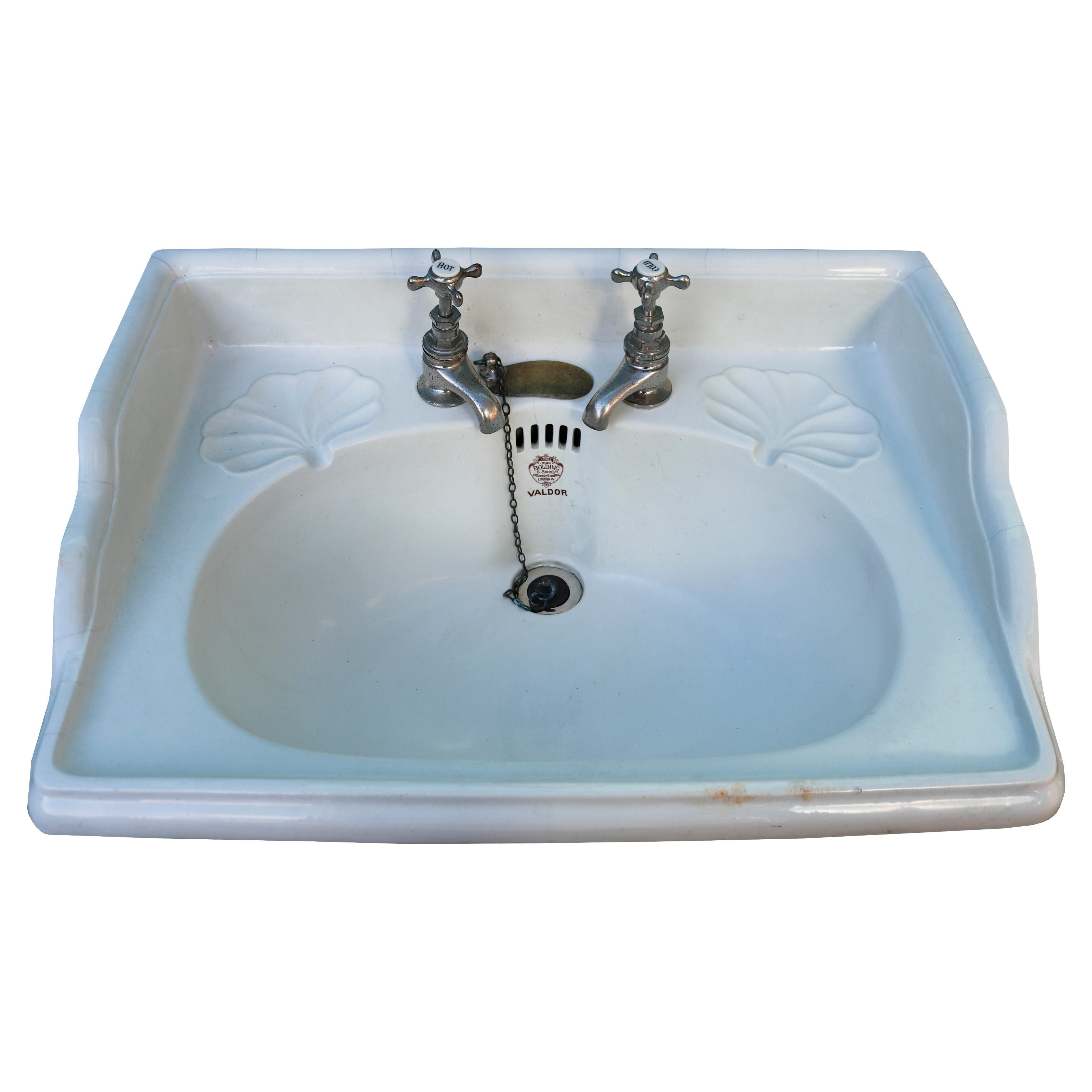 Antique John Bolding Wall Mounted ‘Valdor’ Basin For Sale