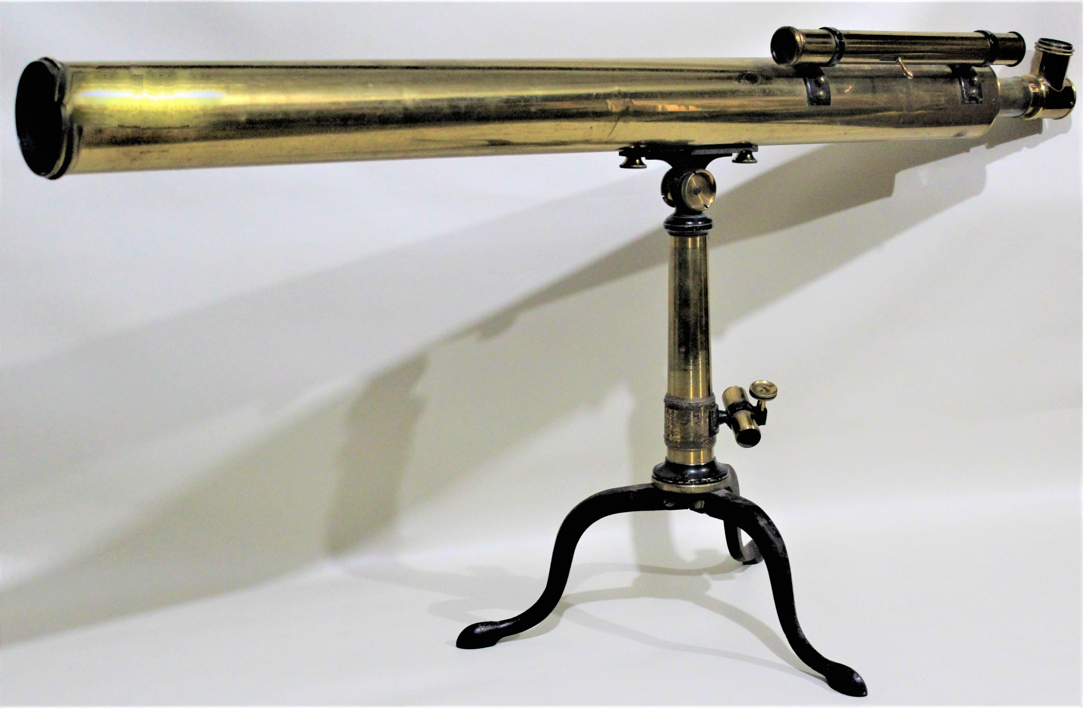 John Browning Astrological Brass Telescope with Box & Accessories England 5