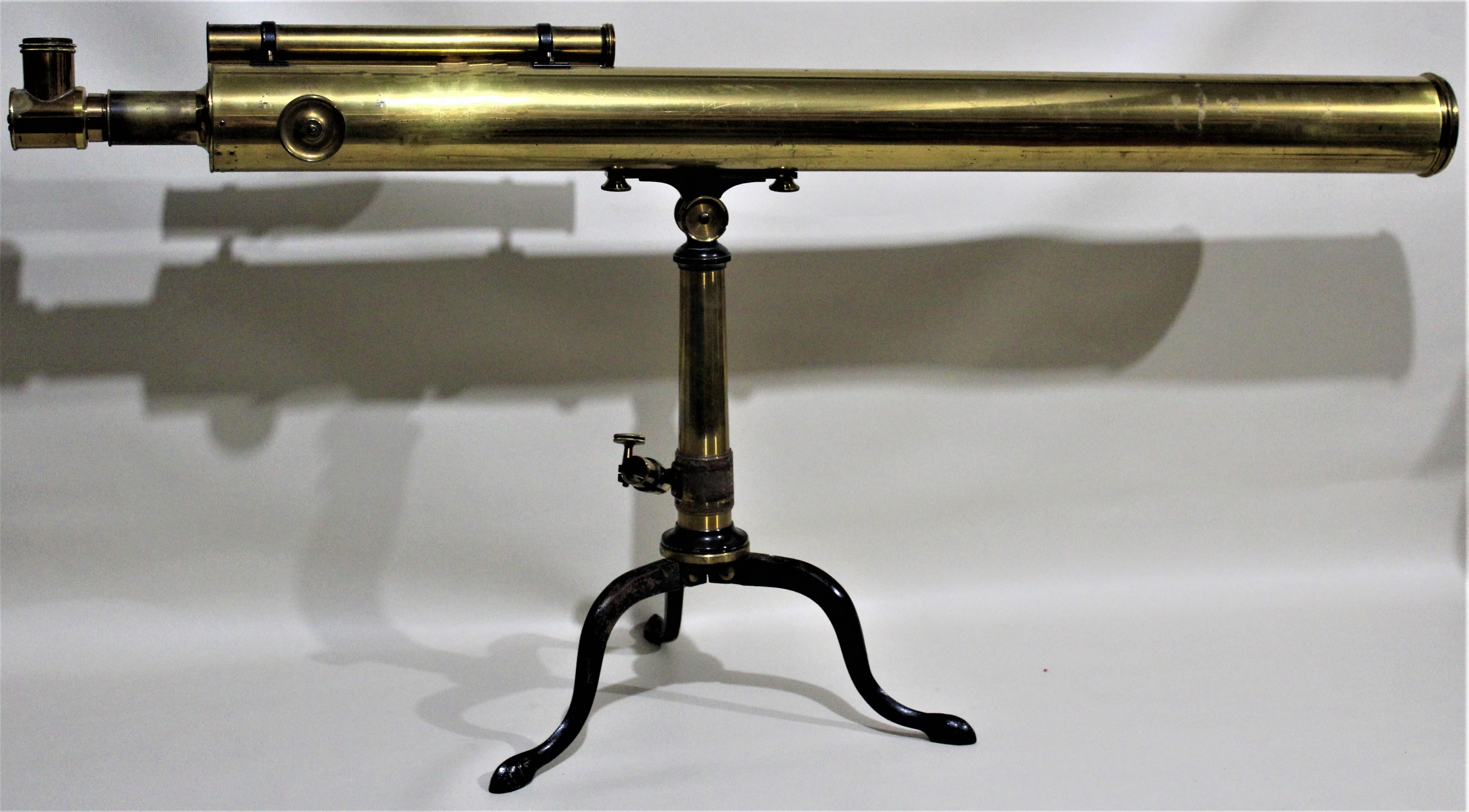 John Browning Astrological Brass Telescope with Box & Accessories England 6