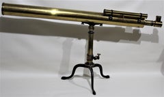 John Browning Astrological Brass Telescope with Box & Accessories England