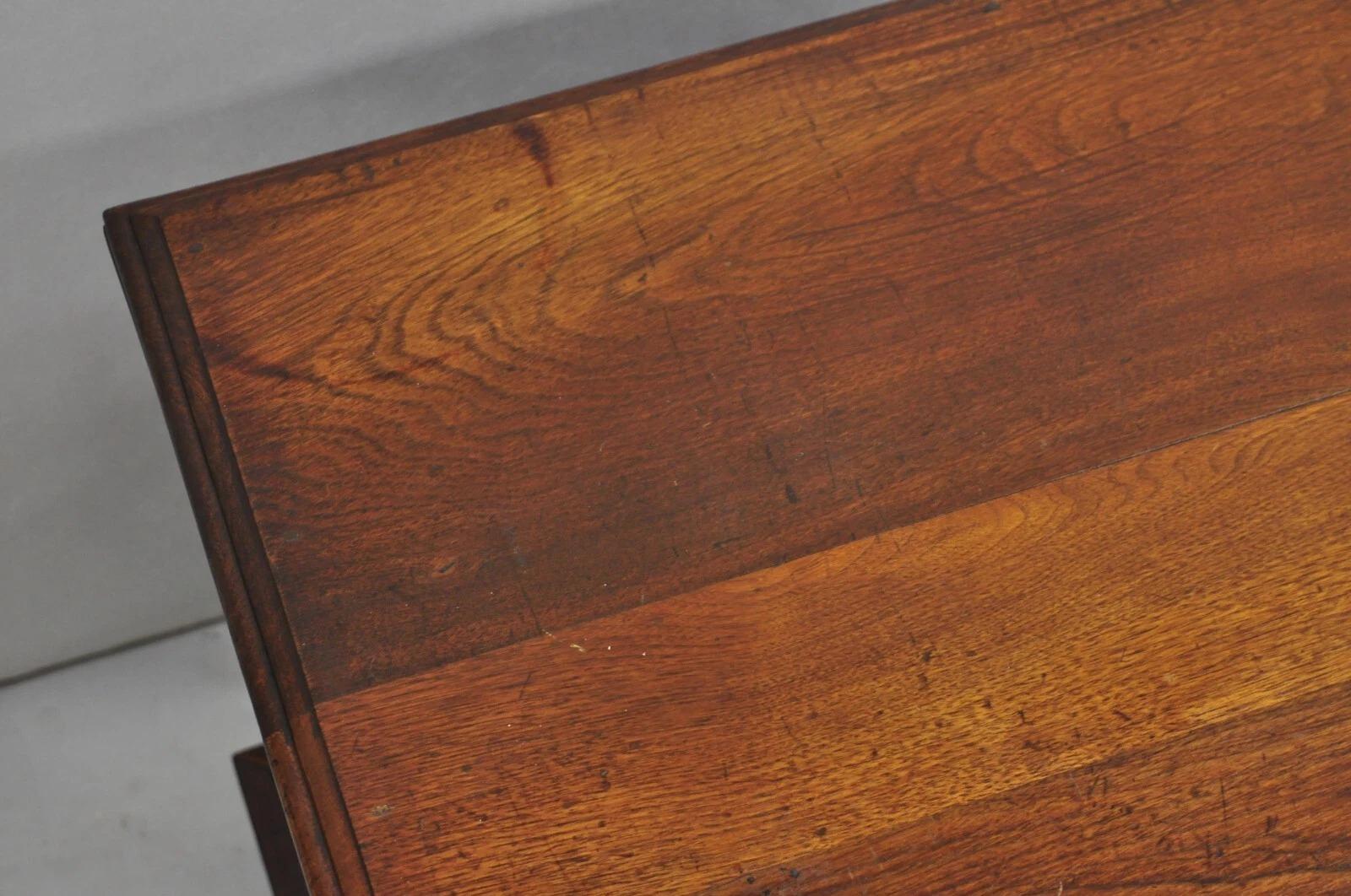 Antique John Clark Walnut 6 Drawer Sewing Spool Cabinet w Reverse Painted Glass For Sale 1