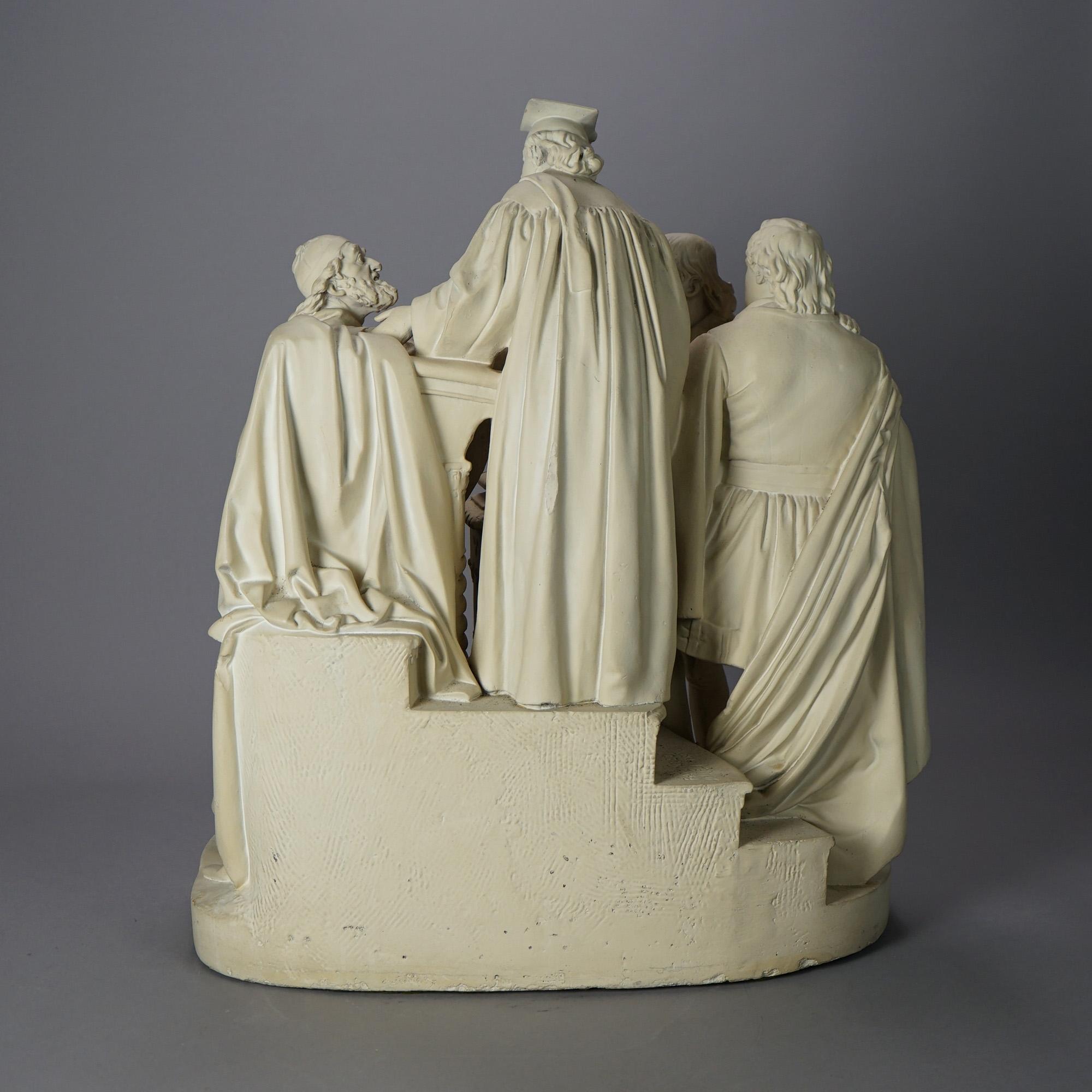 Antique John Rogers Sculptural Group 