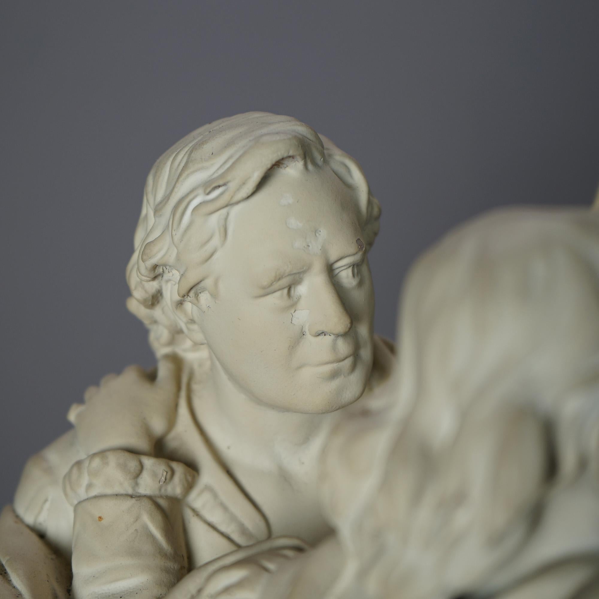 Antique John Rogers Sculptural Group 