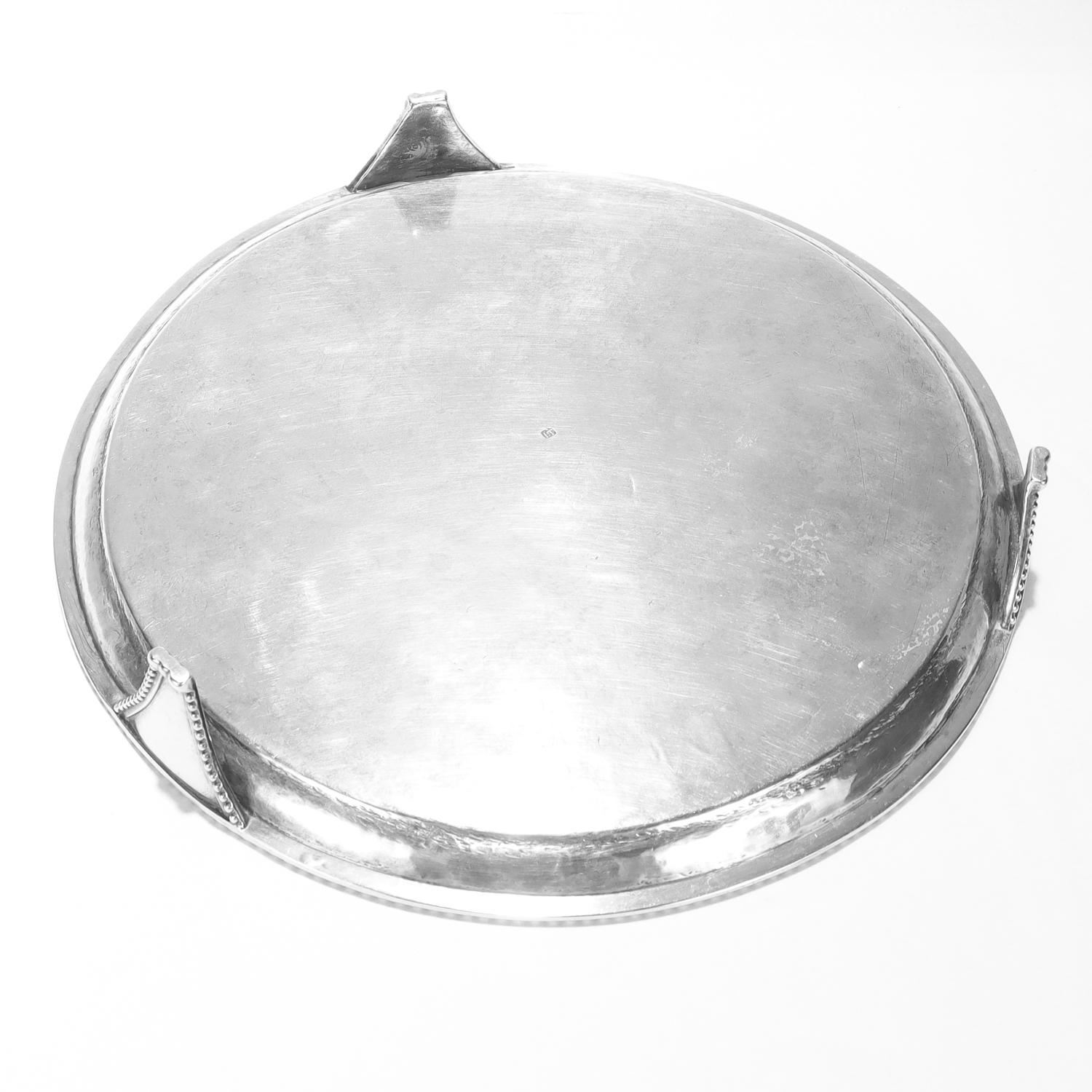 Argento Antico salver in argento con monete americane del 19° secolo di John Targee con il marchio IT in vendita