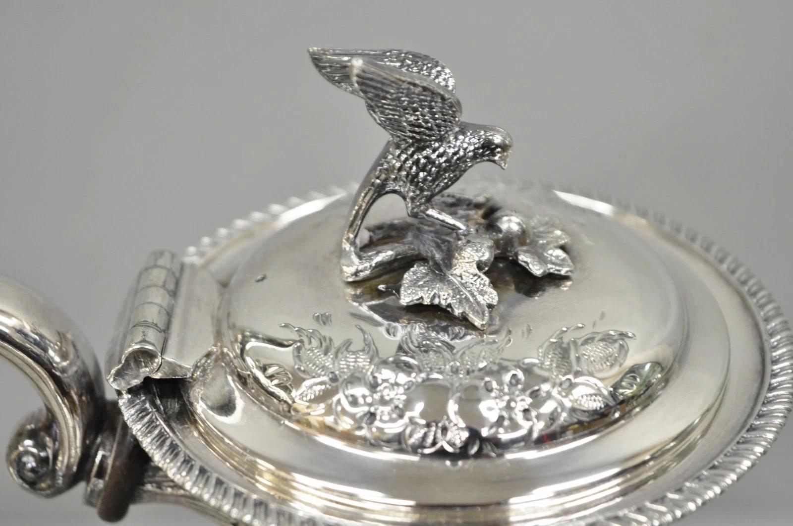 Juego de Té Antiguo John Turton Sheffield Inglaterra Victoriano Plateado - Juego de 7 piezas Chapado en plata en venta