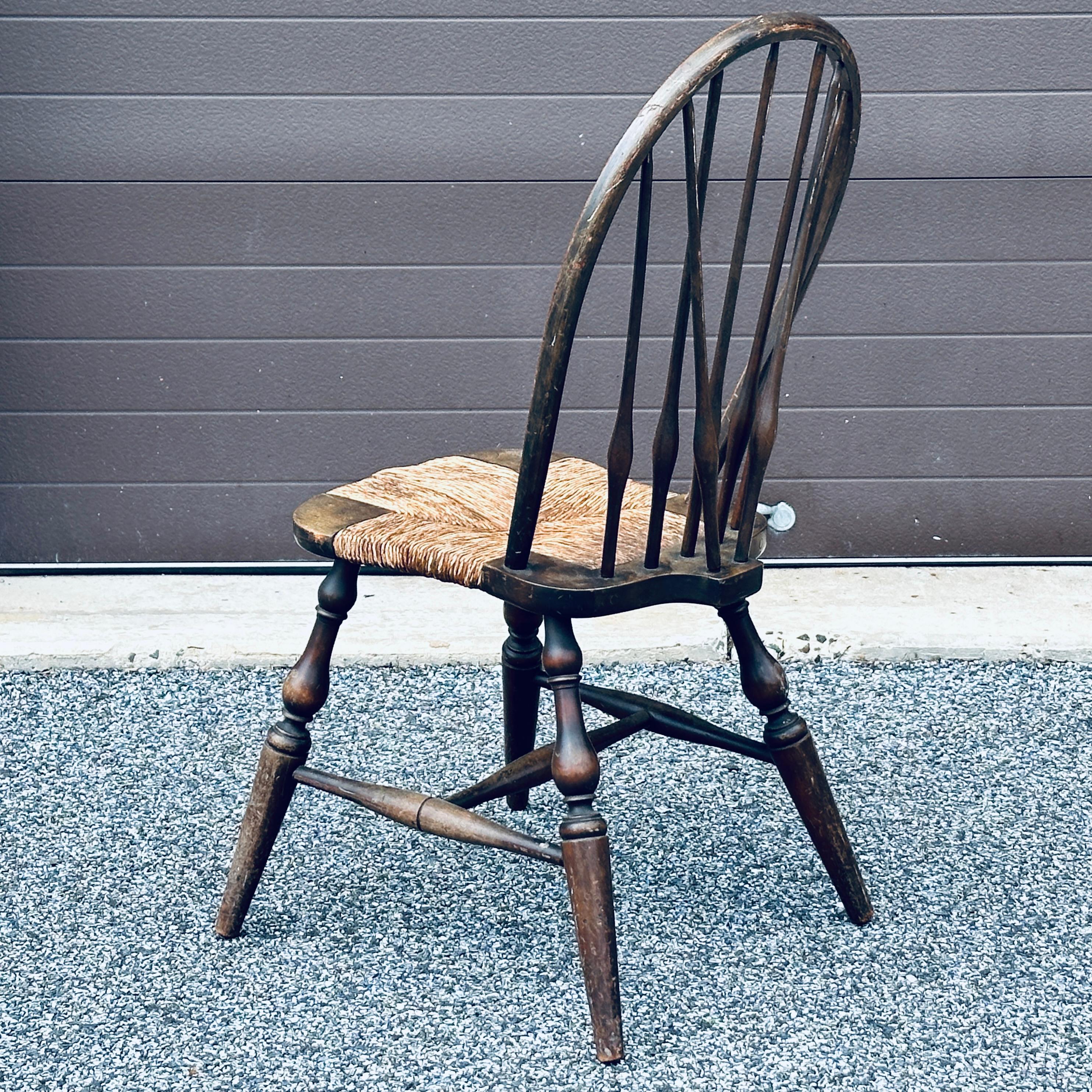 Antique John Wanamaker New York Windsor Chair For Sale 1