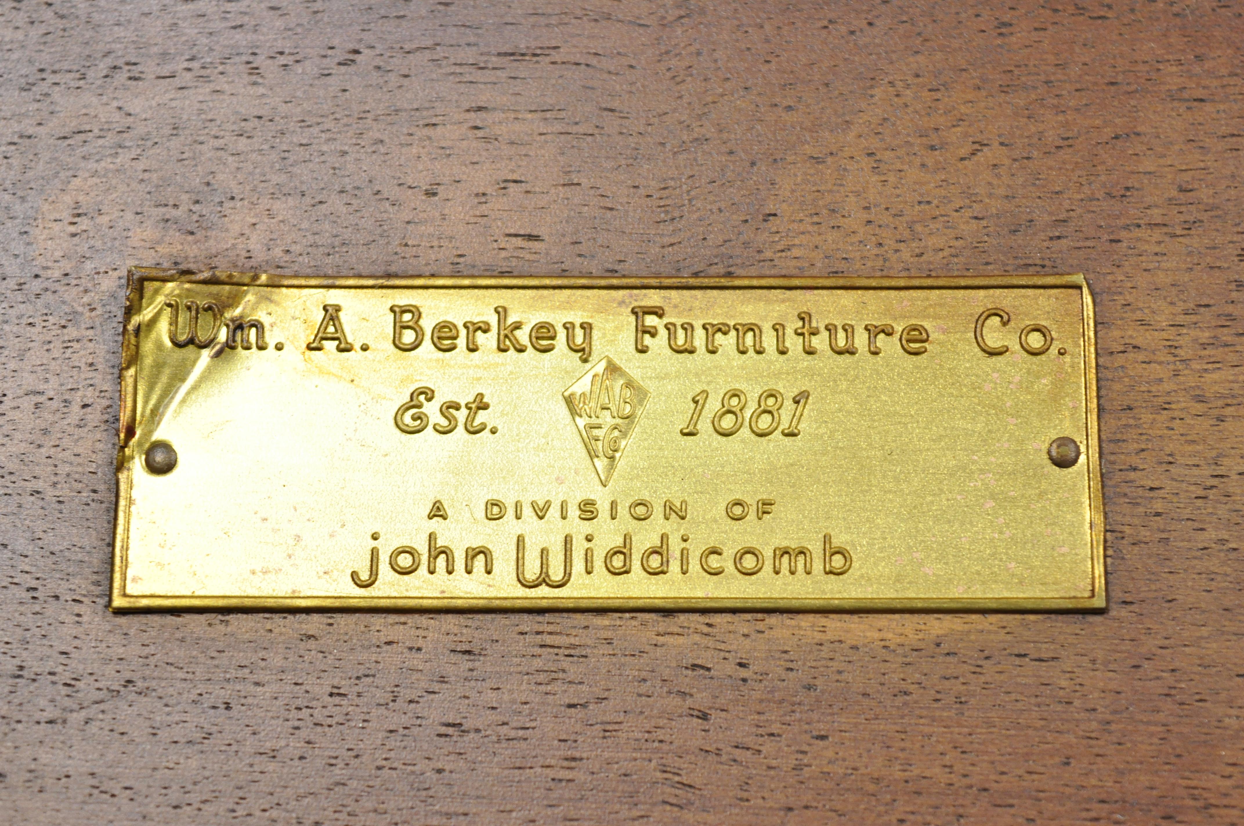 Antique John Widdicomb Mahogany Sheraton Style 2 Tier Accent Side Lamp End Table 5