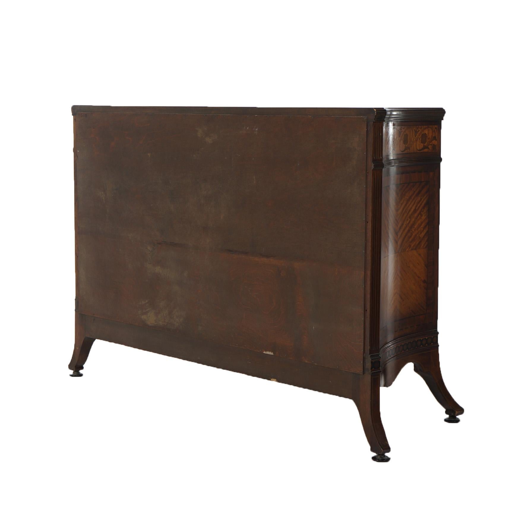 Antique Johnson Furniture Co. French Marquetry Satinwood & Rosewood Sideboard  For Sale 14