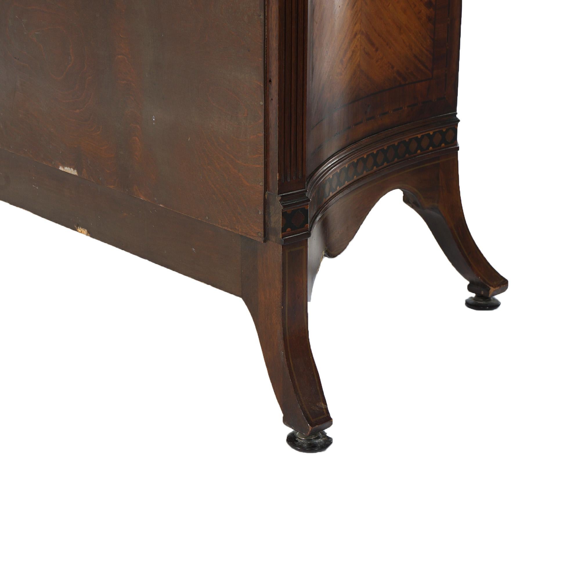 Antique Johnson Furniture Co. French Marquetry Satinwood & Rosewood Sideboard  For Sale 15