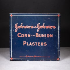 Antique Johnson & Johnson Corn And Bunion Plasters Drug Store Display c.1910