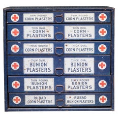 Antique Johnson & Johnson Corn And Bunion Plasters Drug Store Display c.1910