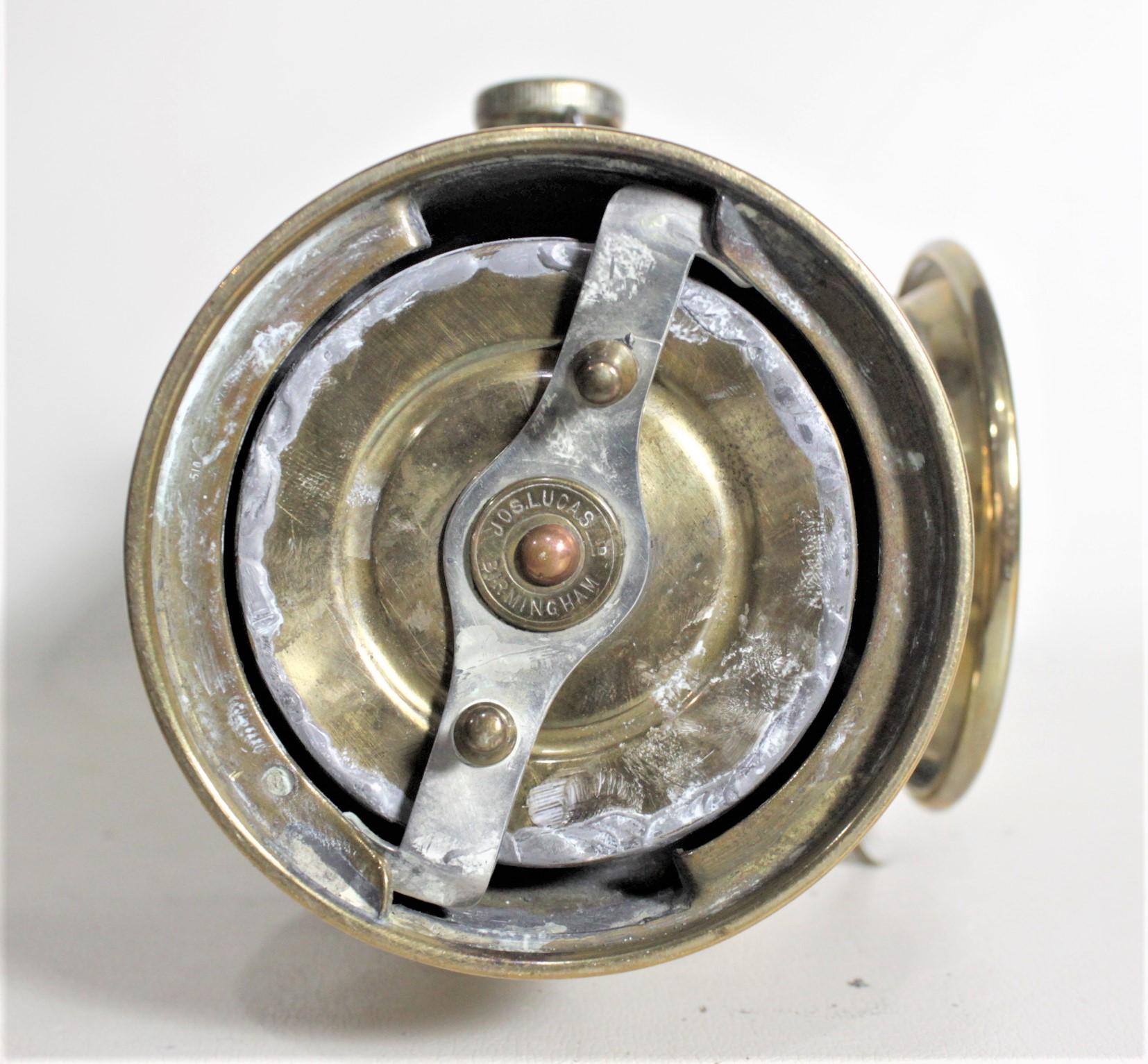 Edwardian Antique Jos. Lucas King of the Road Model 634 Brass Automobile Kerosene Lantern For Sale