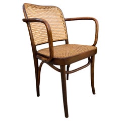 Antique Josef Hoffmann Bentwood and Cane Prague Chair, FMG Made In Poland