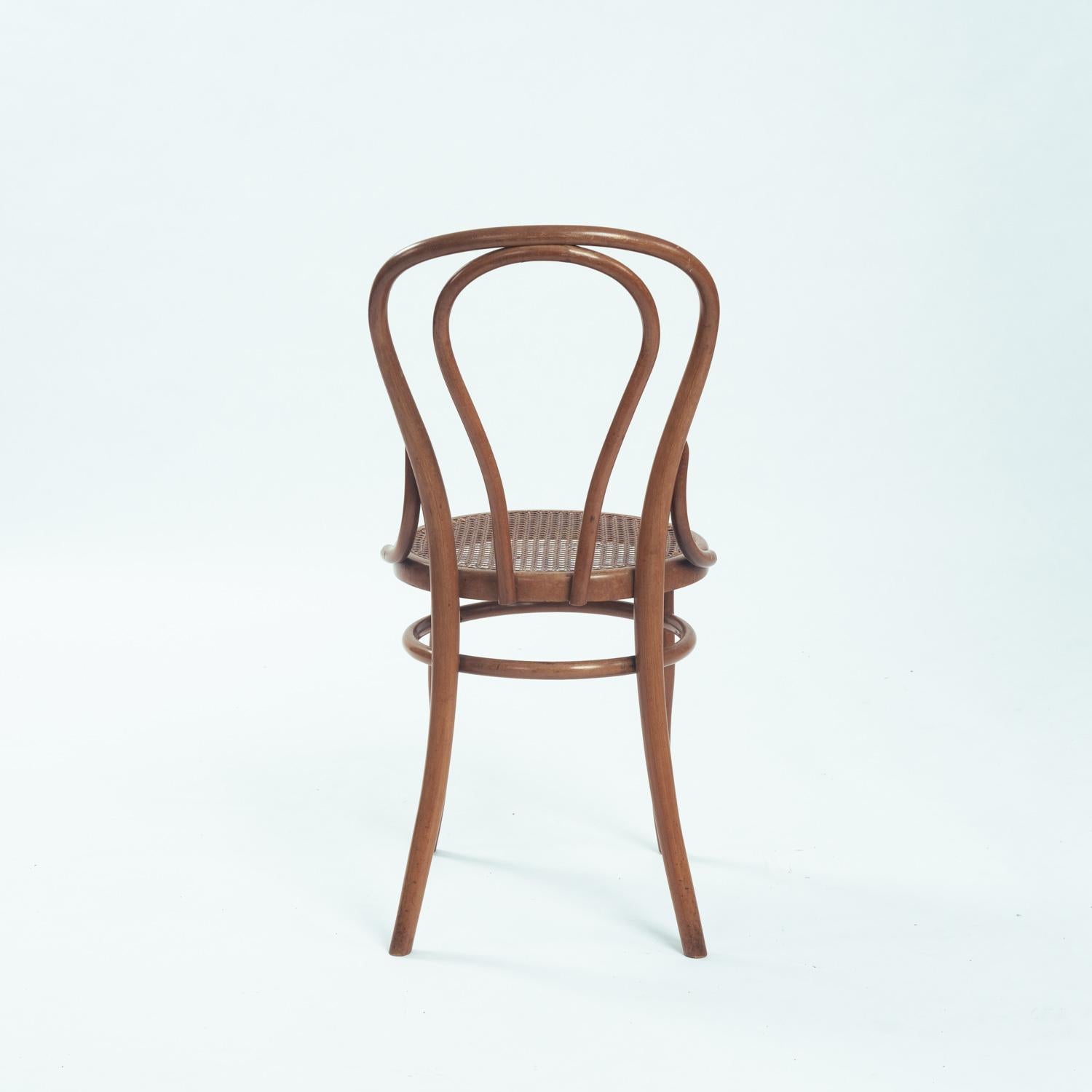 Chaises de bistro Josef Hoffmann Michael Thonet n° 14 118 sangles, années 1880, 8 pièces Bon état - En vente à Zevenaar, NL
