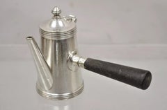 Antike Joseph Heinrichs Silber geriffelte Schokoladenkanne Kaffeekanne Teekanne