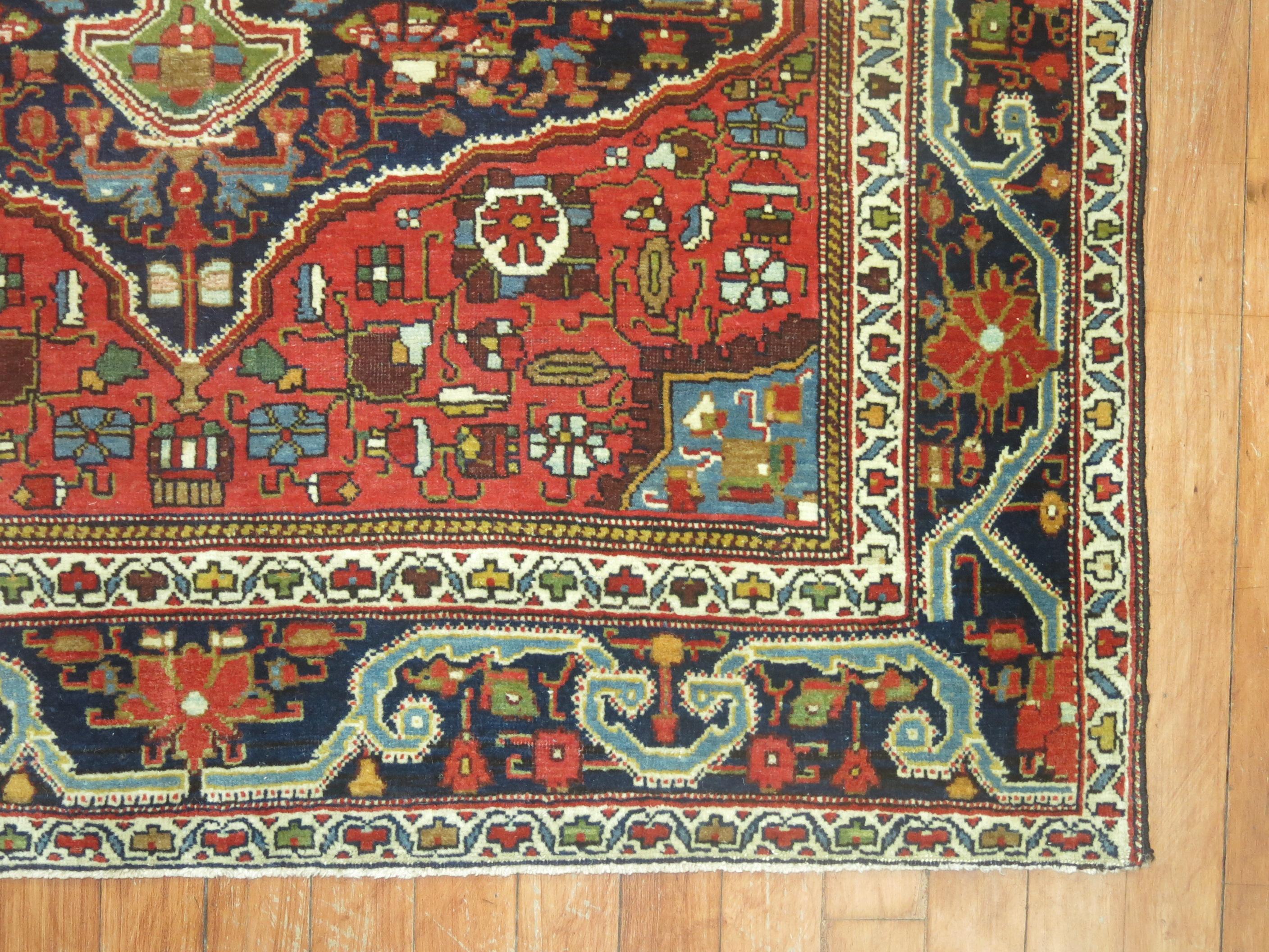Wool Antique Jozan Sarouk Rug