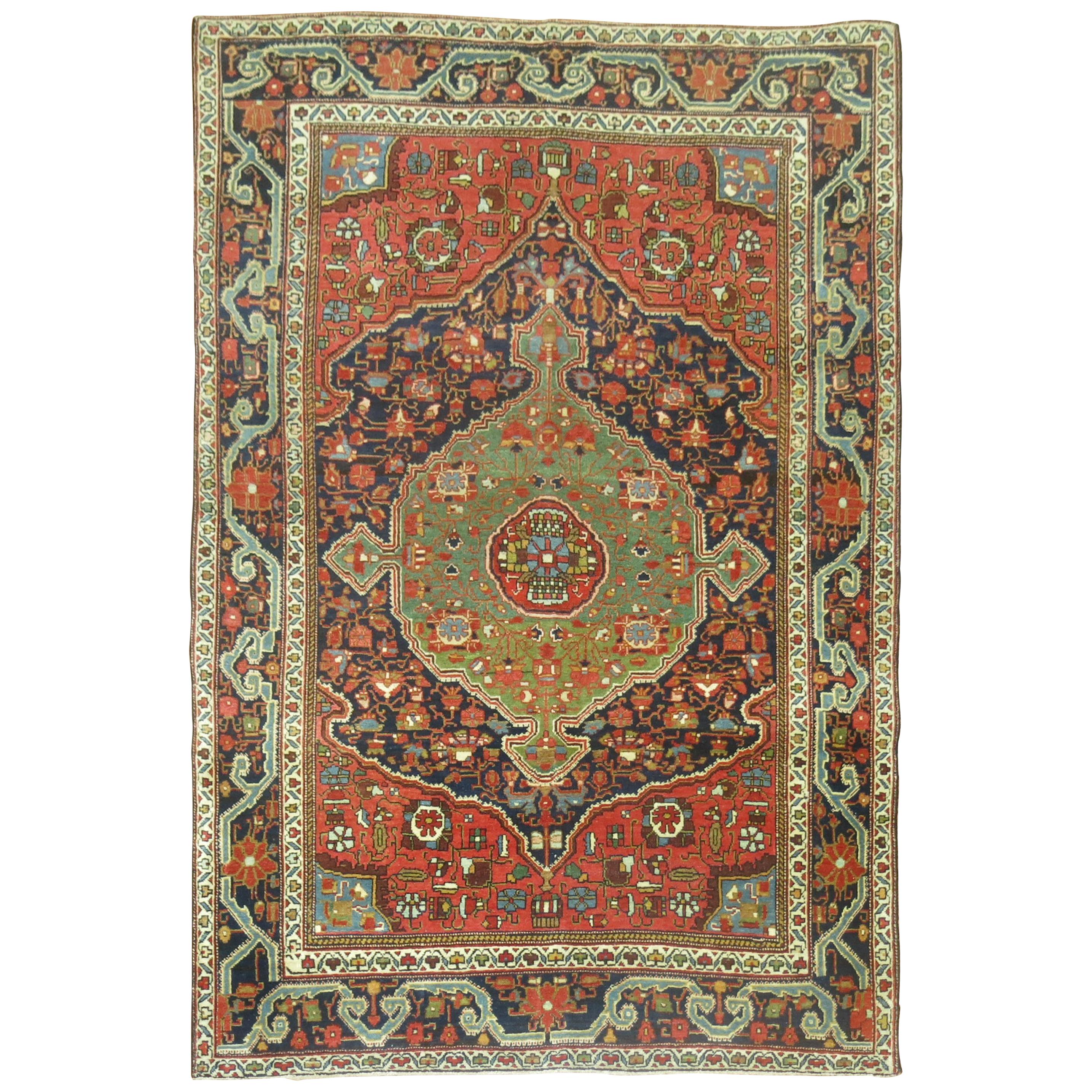 Antique Jozan Sarouk Rug