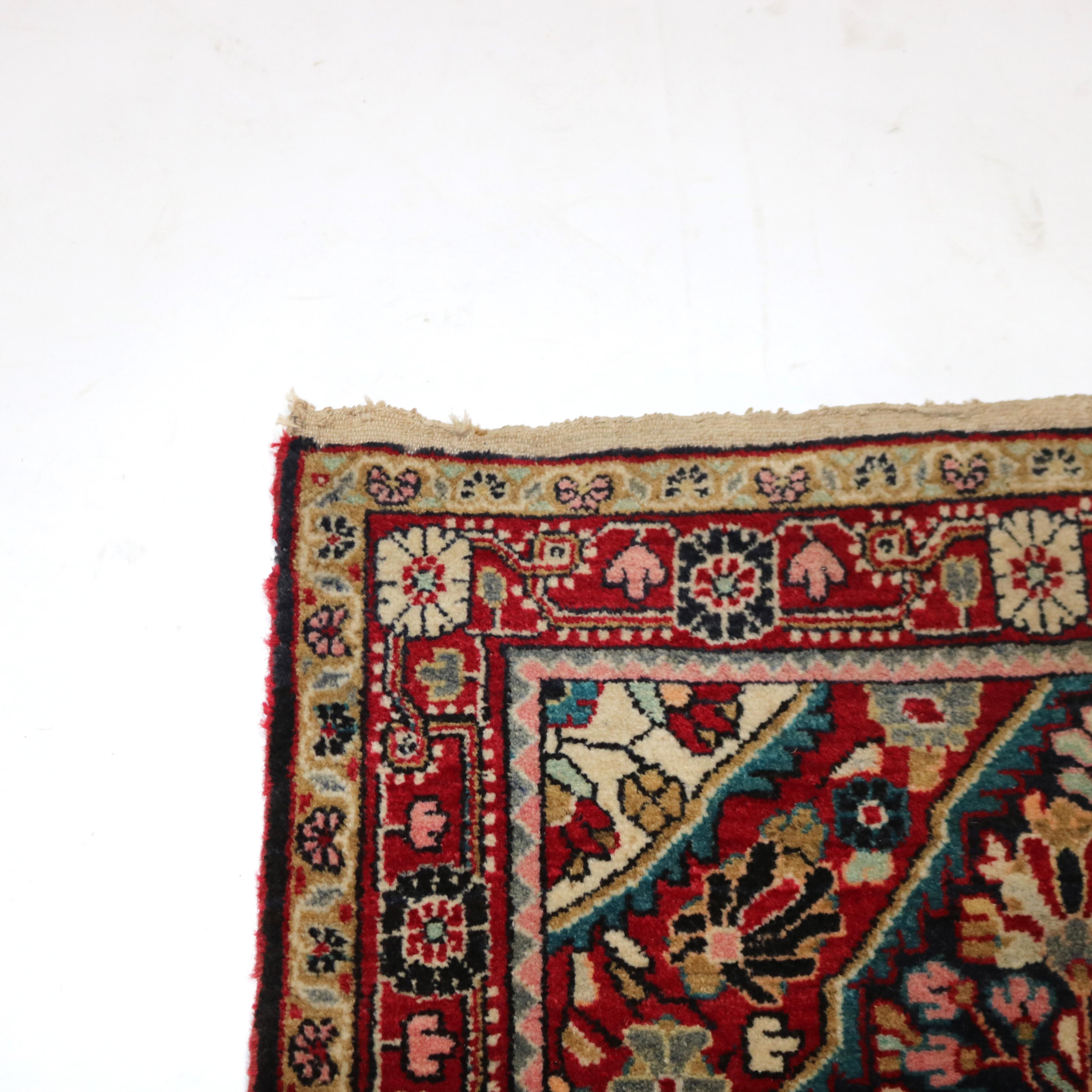 Antique Jozan Sarouk Wool Rug C1930 1