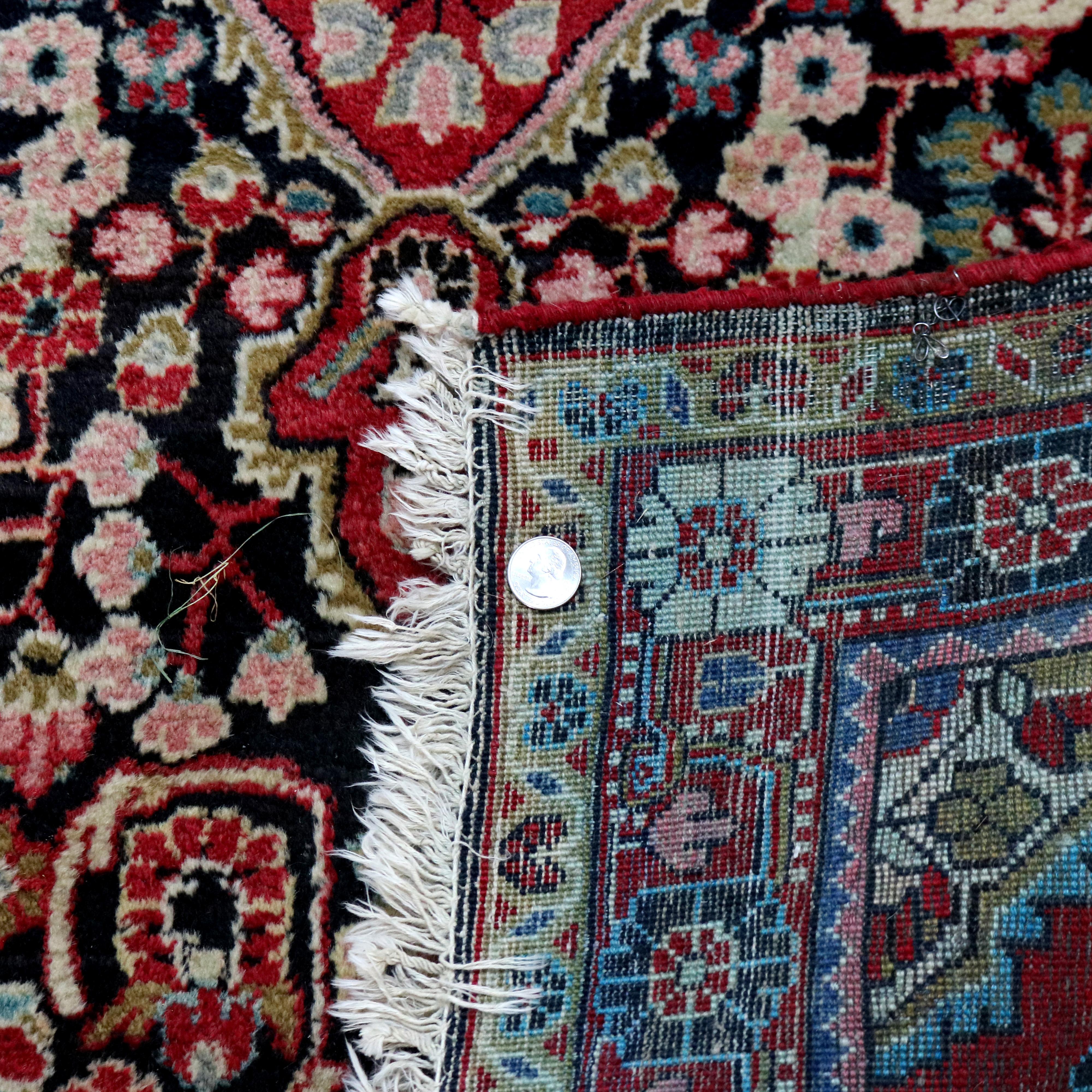 Antique Jozan Sarouk Wool Rug C1930 3
