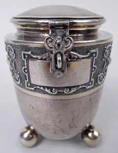 Antique Judaica—German Classical Silver Tzedakah Poor Box