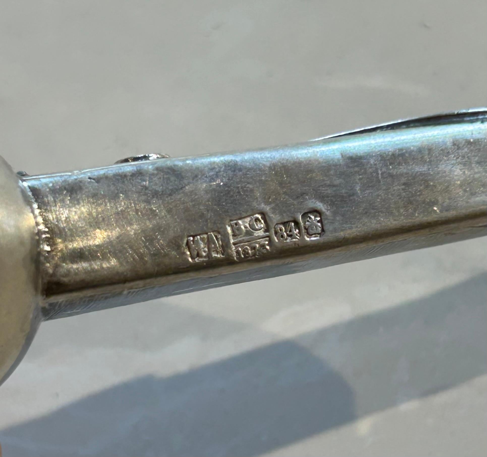 Antico puntatore per la Torah in argento Sterling Judaica/Yad 1873 In condizioni ottime in vendita a PAU, FR