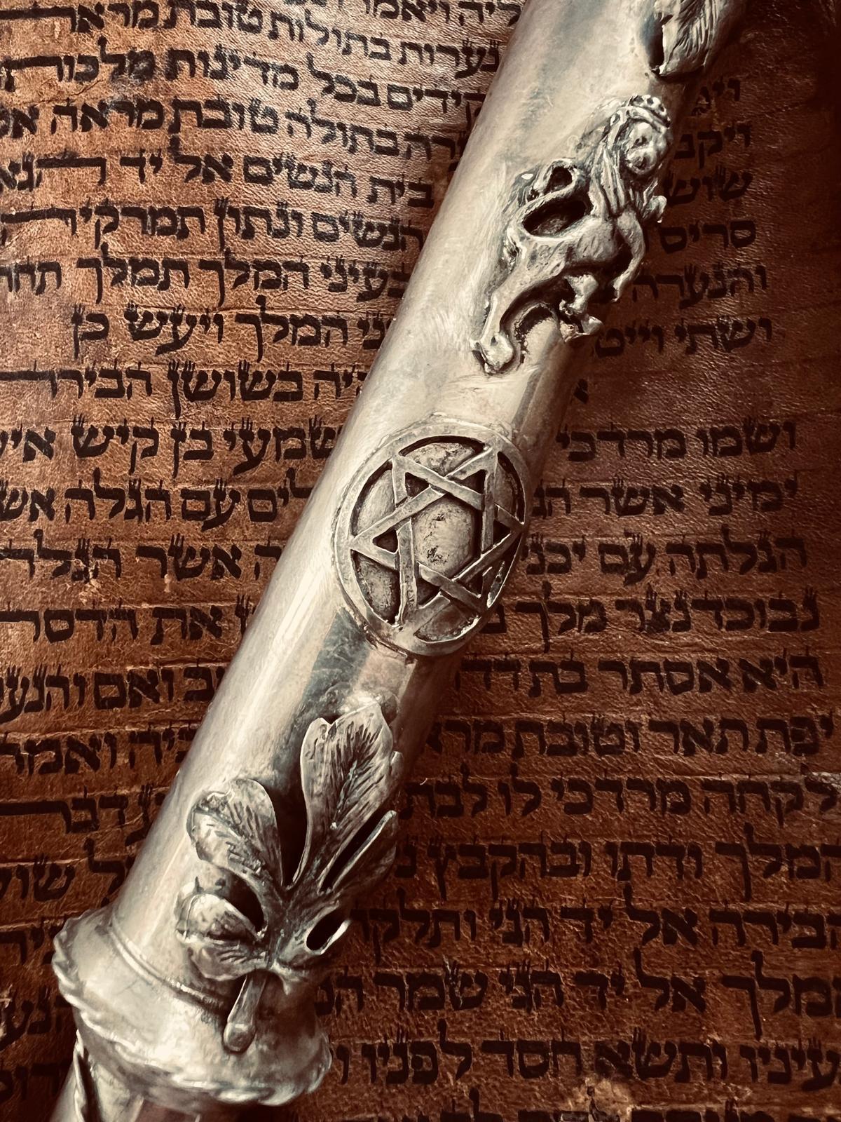 Antique Judaica Torah Esther Scroll Pre-Expulsion Iberian Peninsula Spain 1470 For Sale 5
