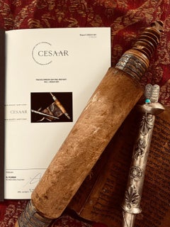 Antique Judaica Torah Esther Scroll Pre-Expulsion Iberian Peninsula Spain 1470